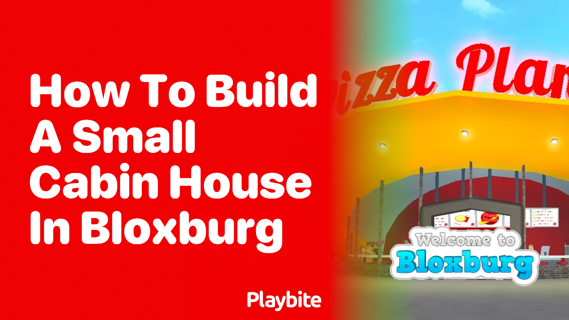 How to Build a Small Cabin House in Bloxburg