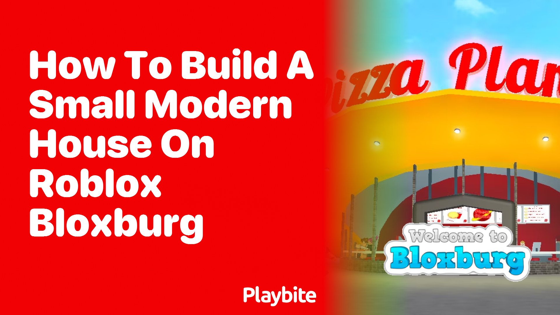 How to Build a Small Modern House on Roblox Bloxburg