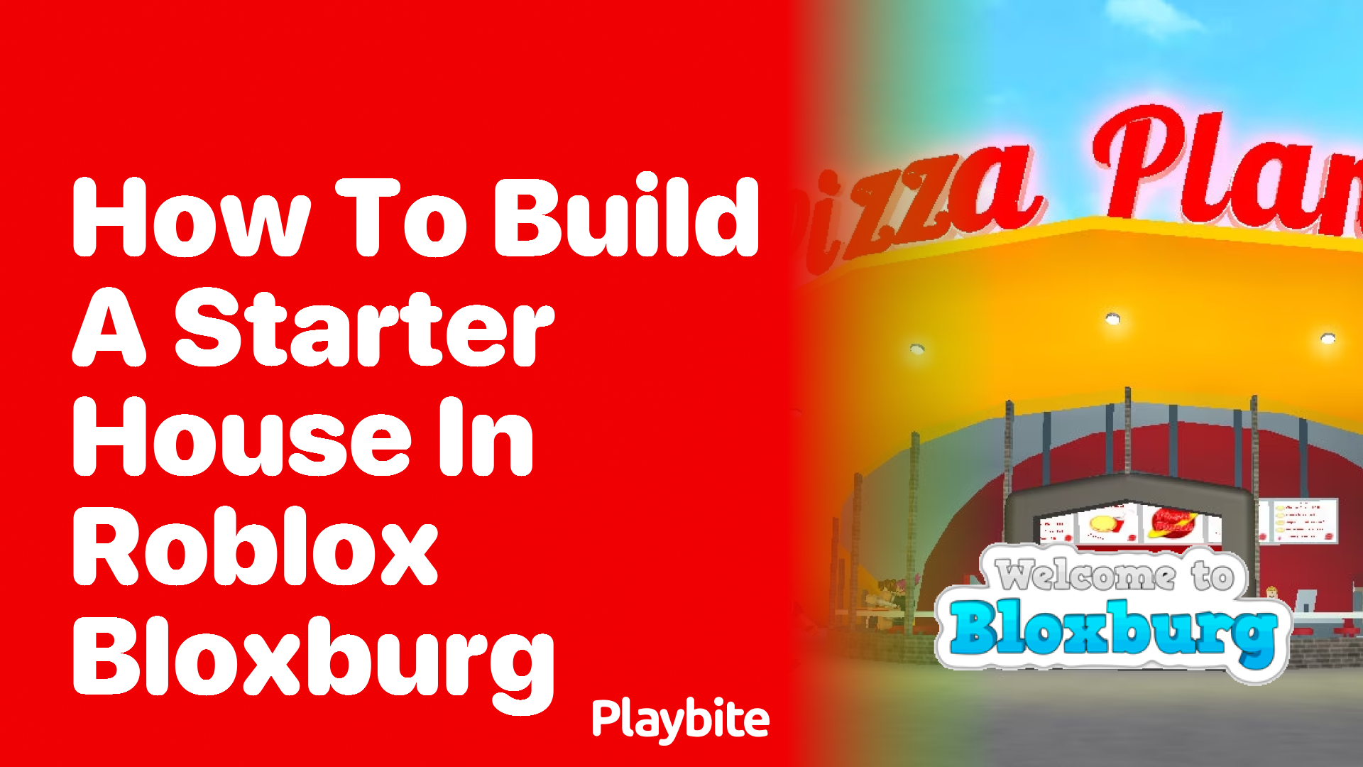 How to Build a Starter House in Roblox Bloxburg
