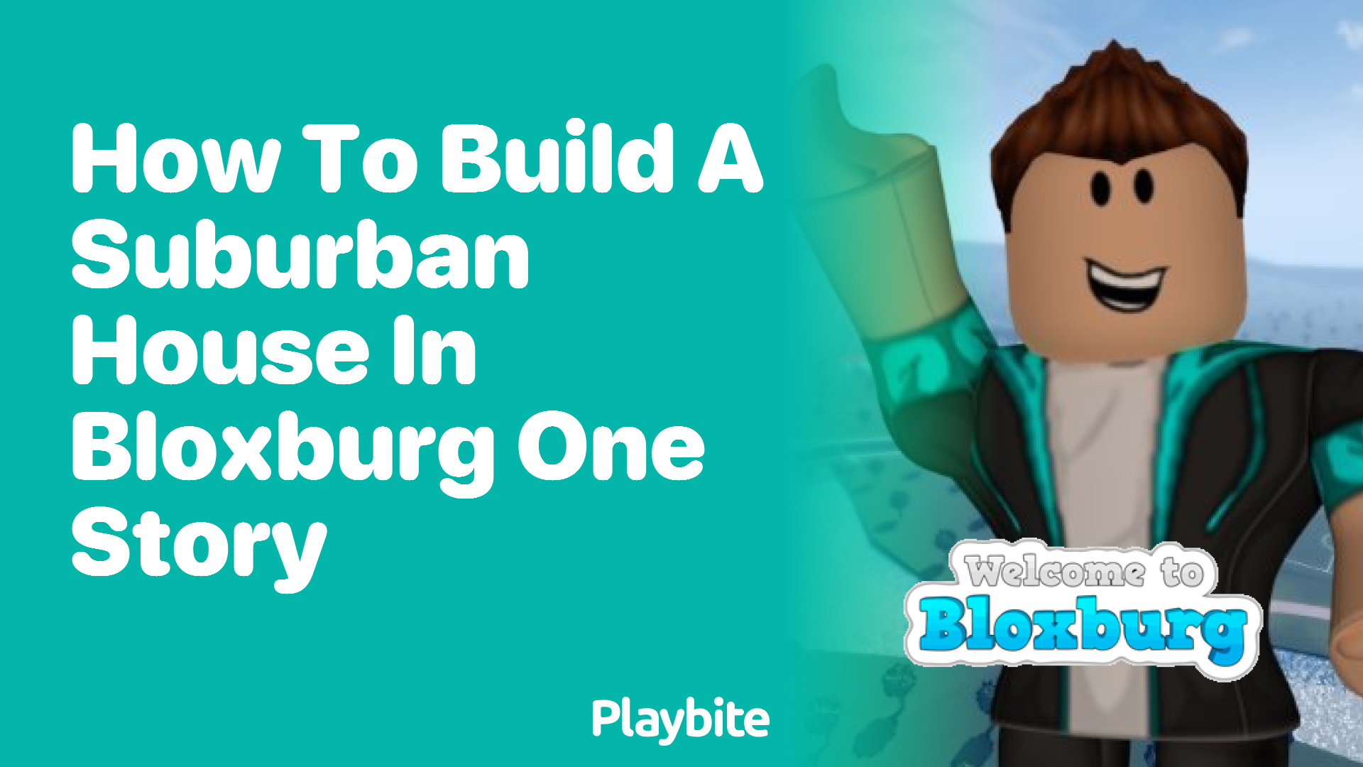 How to Build a One-Story Suburban House in Bloxburg