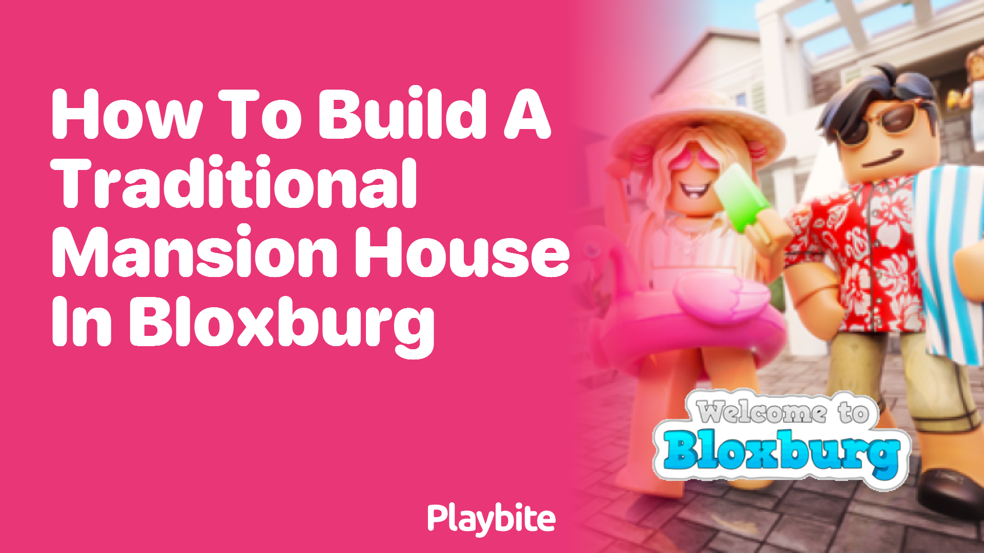 How to Build a Traditional Mansion House in Bloxburg