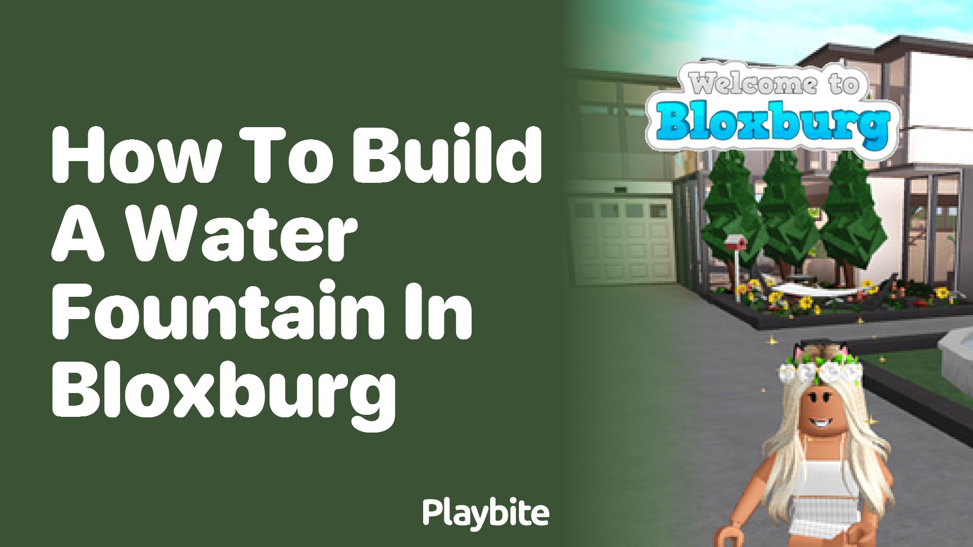How to Build a Water Fountain in Bloxburg