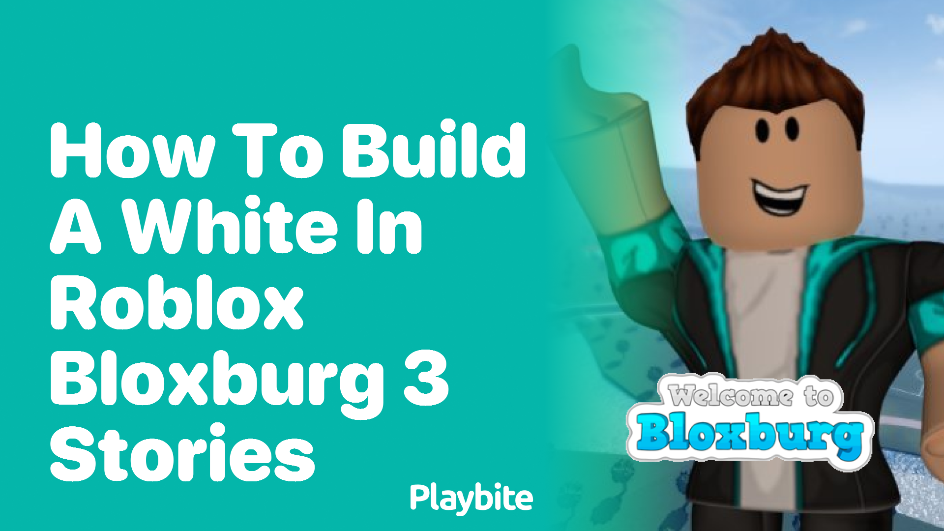 How to Build a White 3-Story House in Roblox Bloxburg
