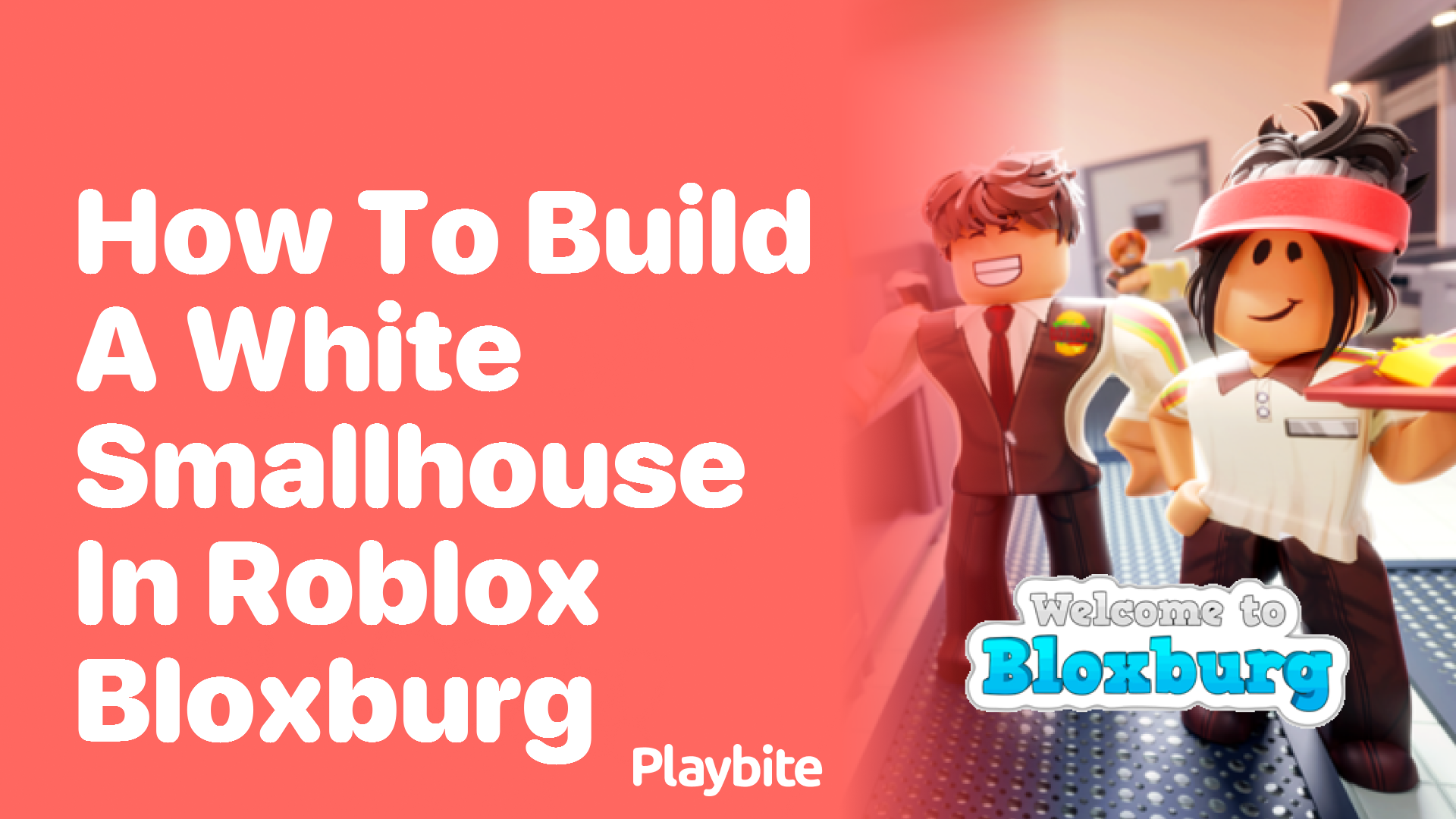 How to Build a White Small House in Roblox Bloxburg