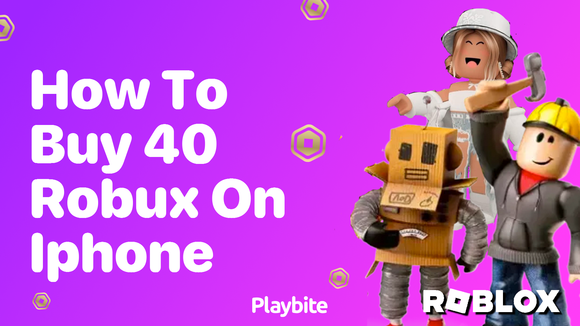 How to Buy 40 Robux on iPhone