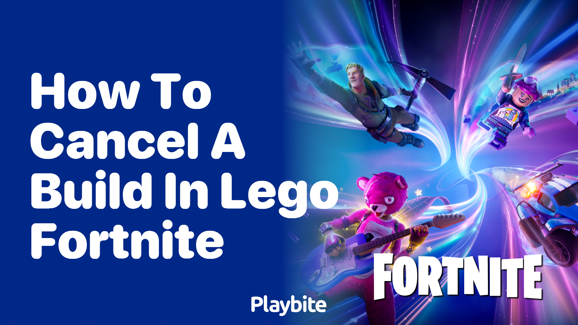 How to Cancel a Build in LEGO Fortnite