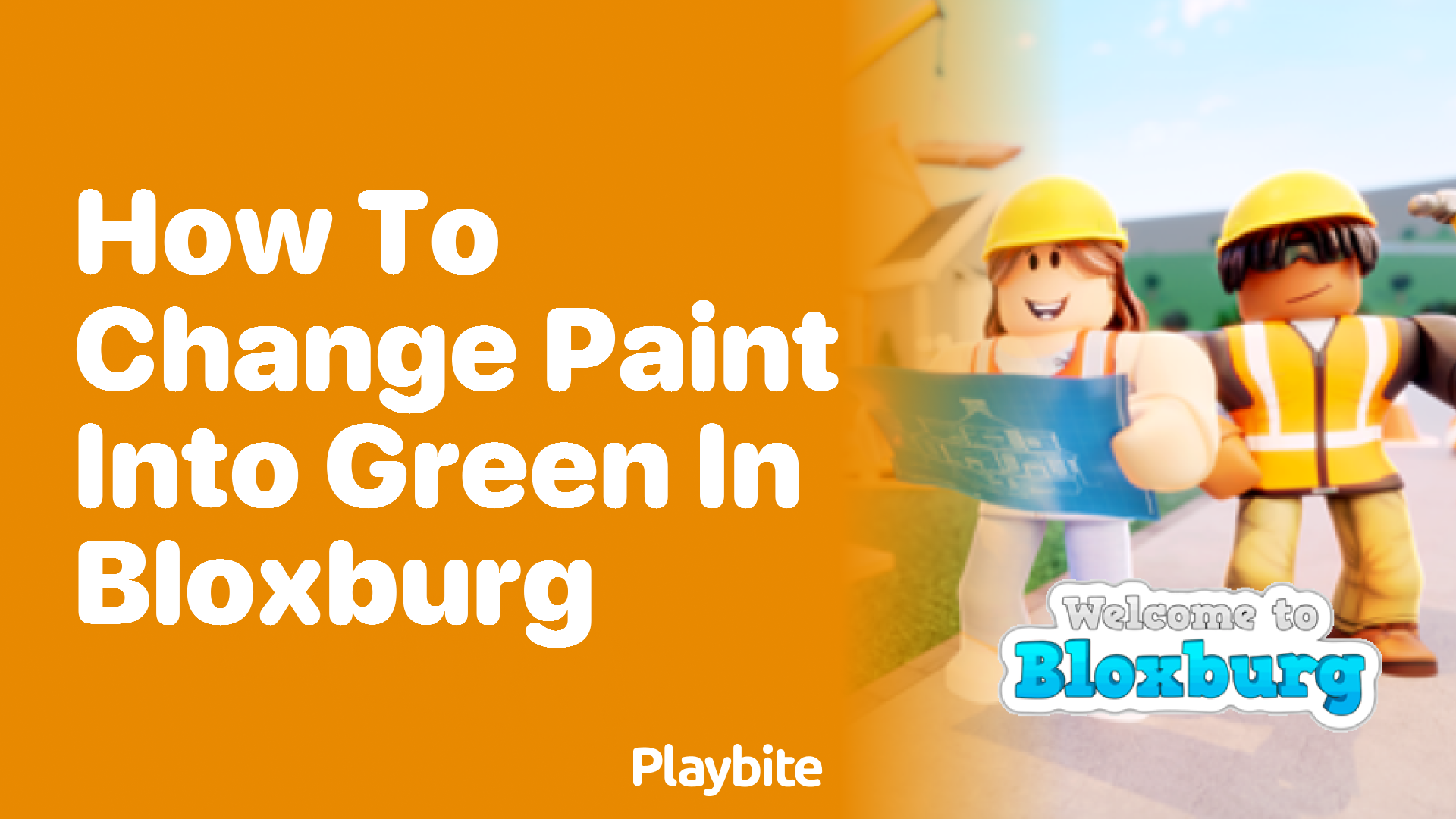 How to Change Paint into Green in Bloxburg
