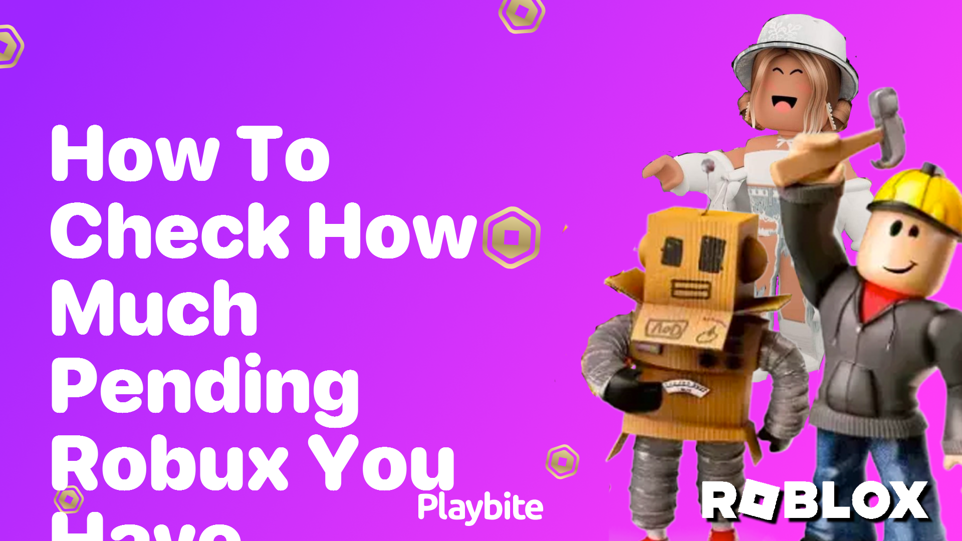How to Check Your Pending Robux in Roblox