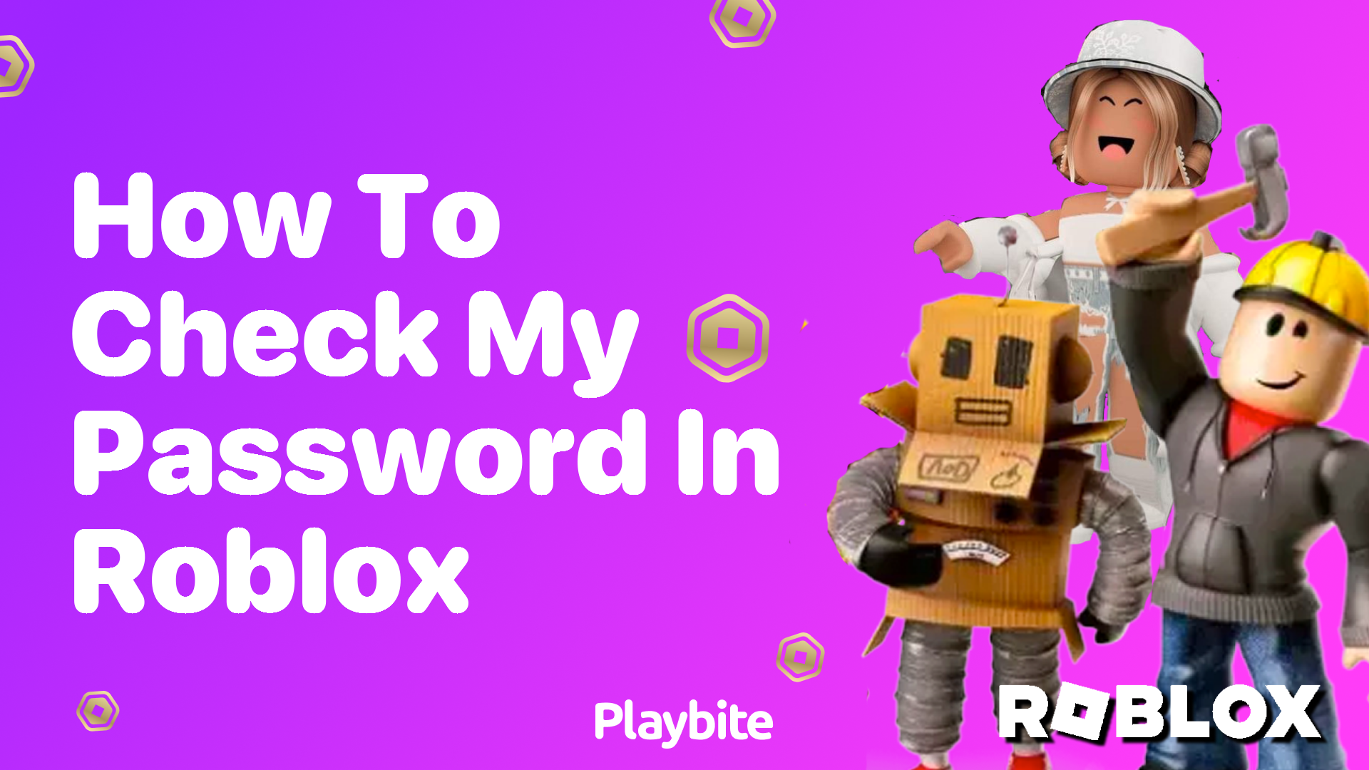 How to Check My Password in Roblox