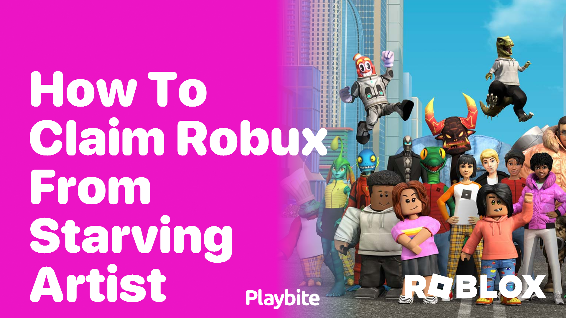 How to Claim Robux from Starving Artist on Roblox