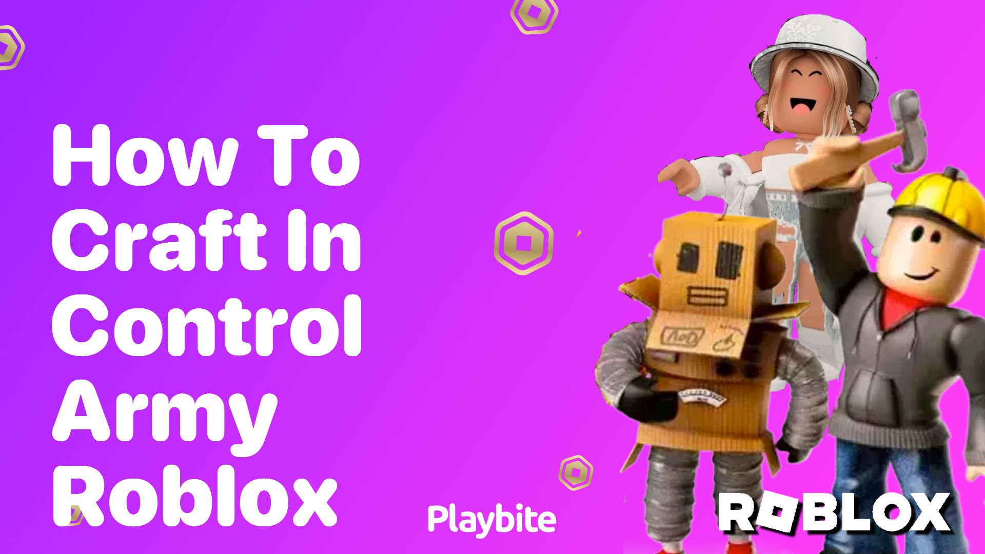 How to Craft in Control Army Roblox