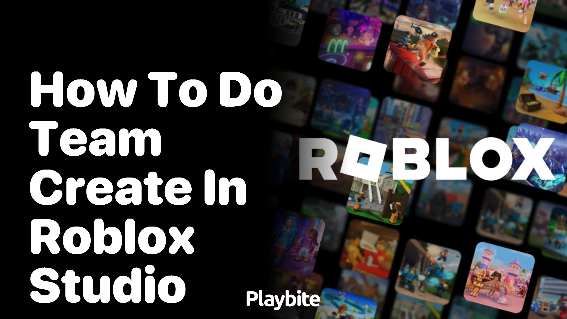 How To Do Team Create In Roblox Studio www.playbite.com