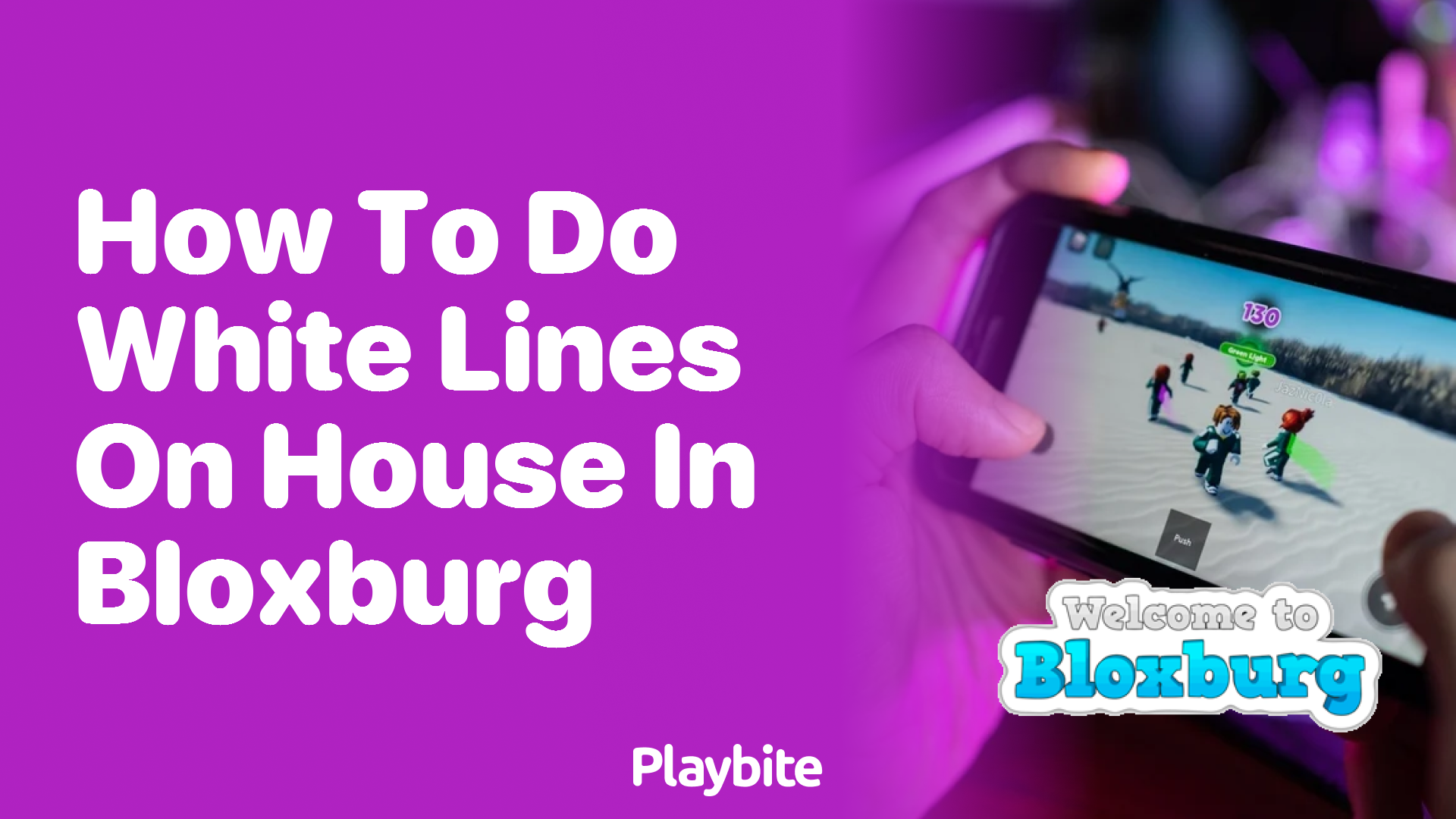 How to Add White Lines to Your House in Bloxburg
