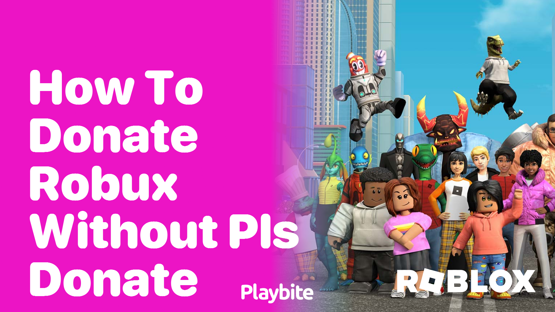 How to donate Robux without using &#8216;Please Donate&#8217;