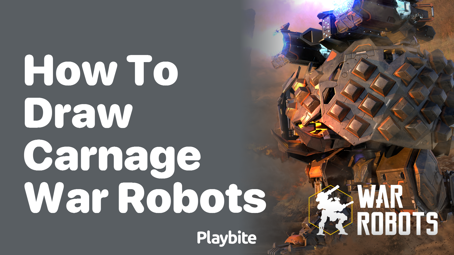 How to Draw Carnage from War Robots