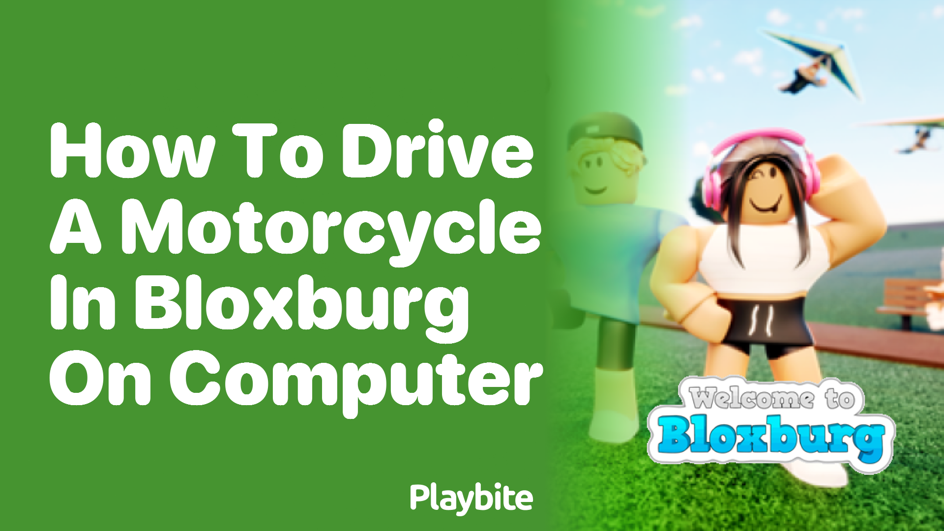 How to Drive a Motorcycle in Bloxburg on a Computer