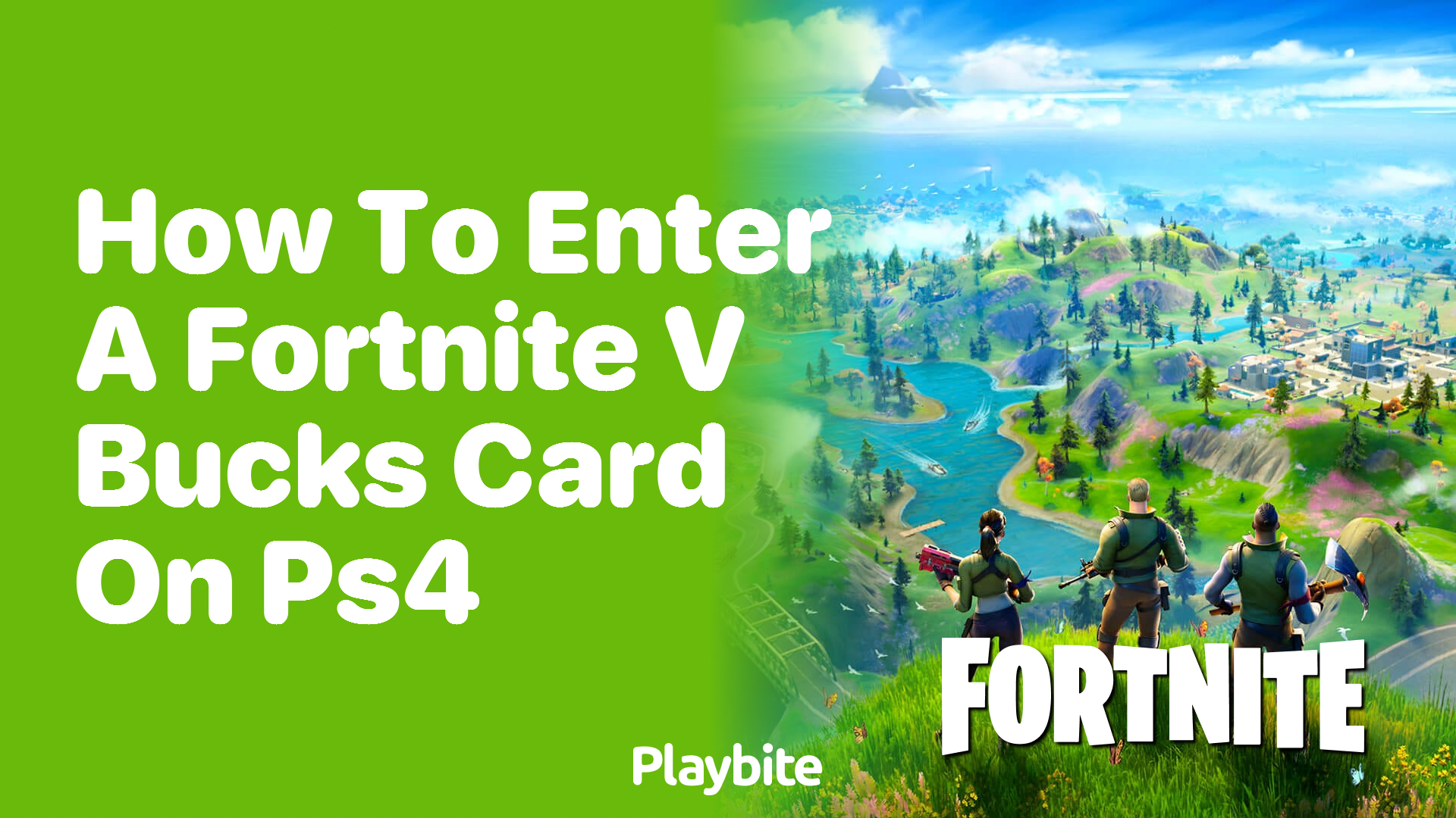How to Enter a Fortnite V-Bucks Card on PS4
