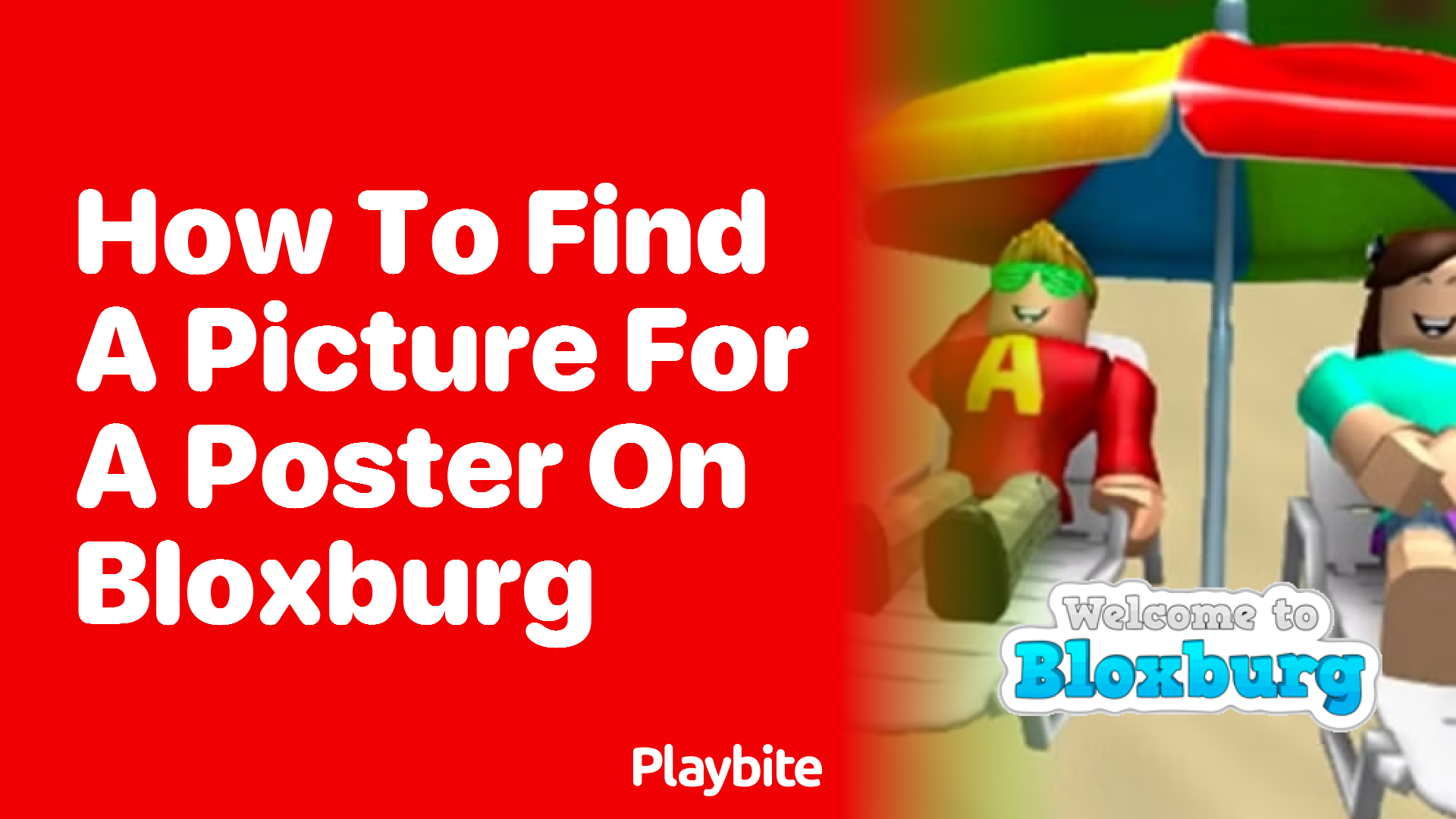 How to Find a Picture for a Poster on Bloxburg