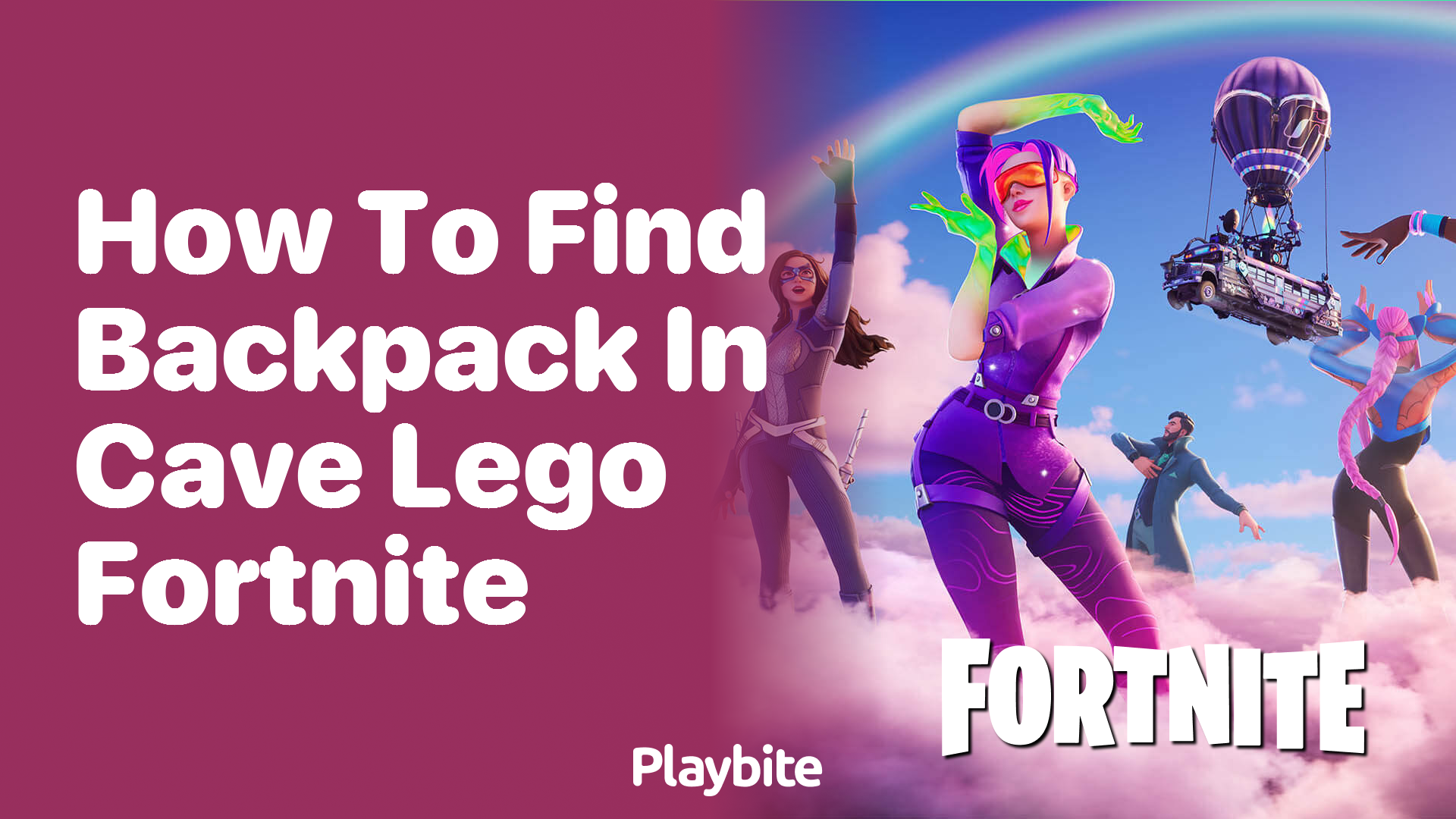 How to Find a Backpack in a Cave in Lego Fortnite