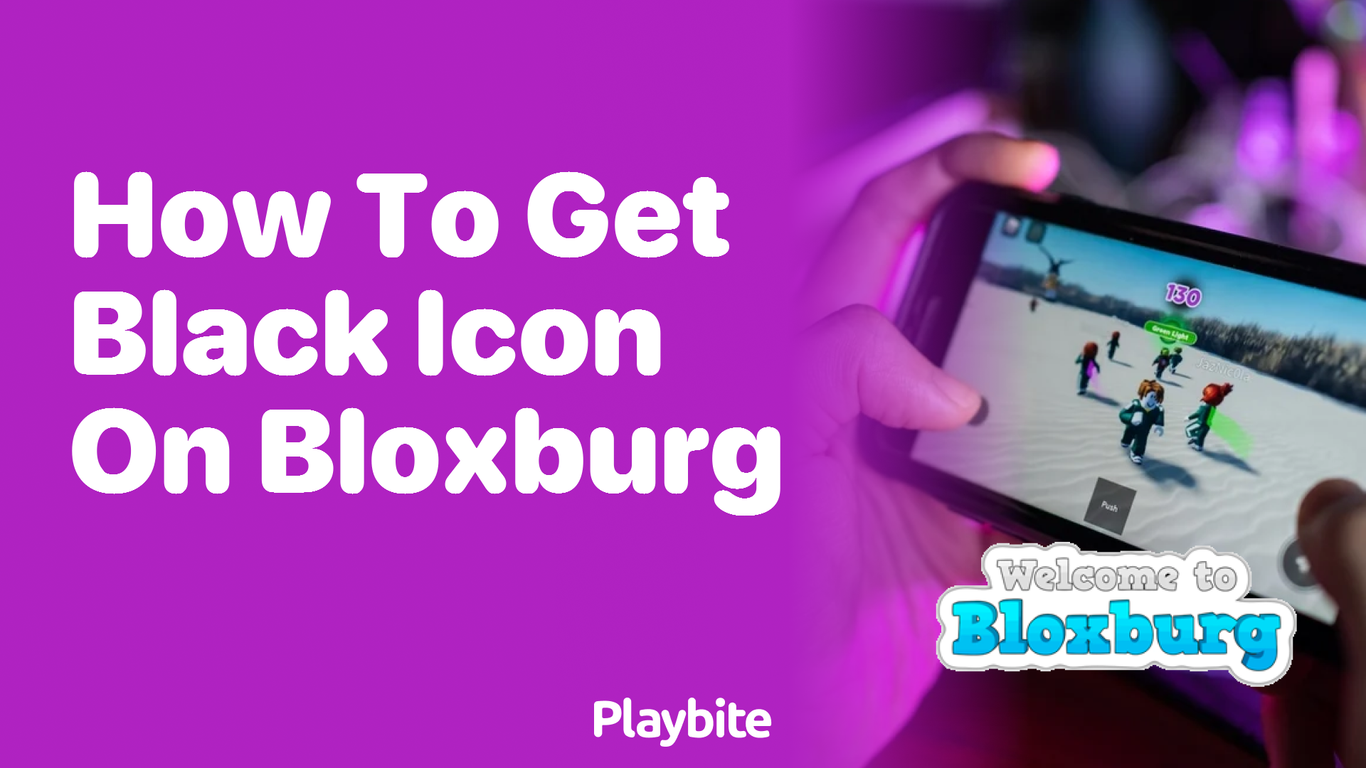 How to Get a Black Icon on Bloxburg