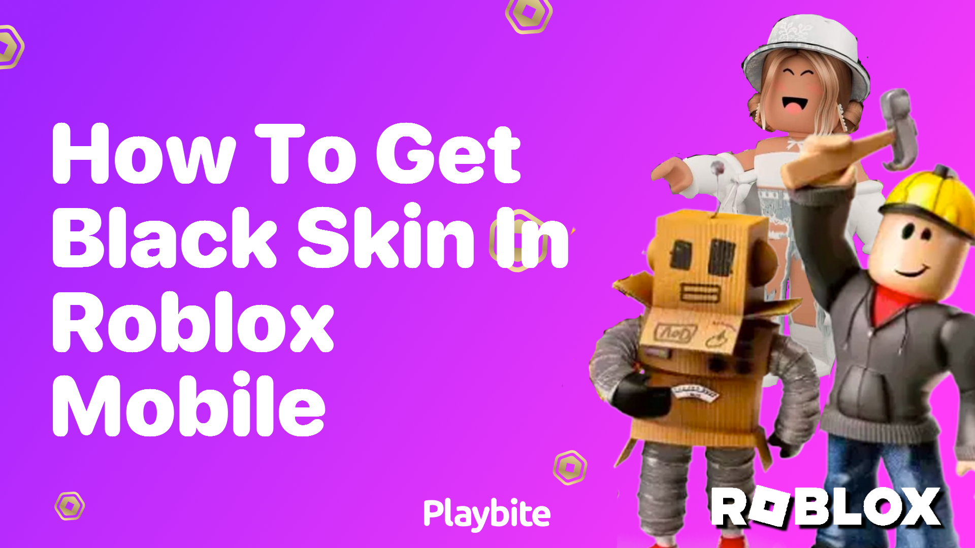 How to Get Black Skin in Roblox Mobile
