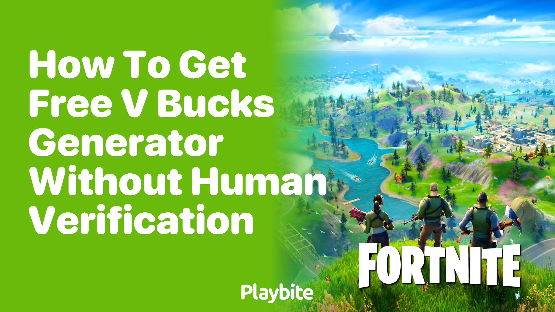 How to get free V-Bucks generator without human verification