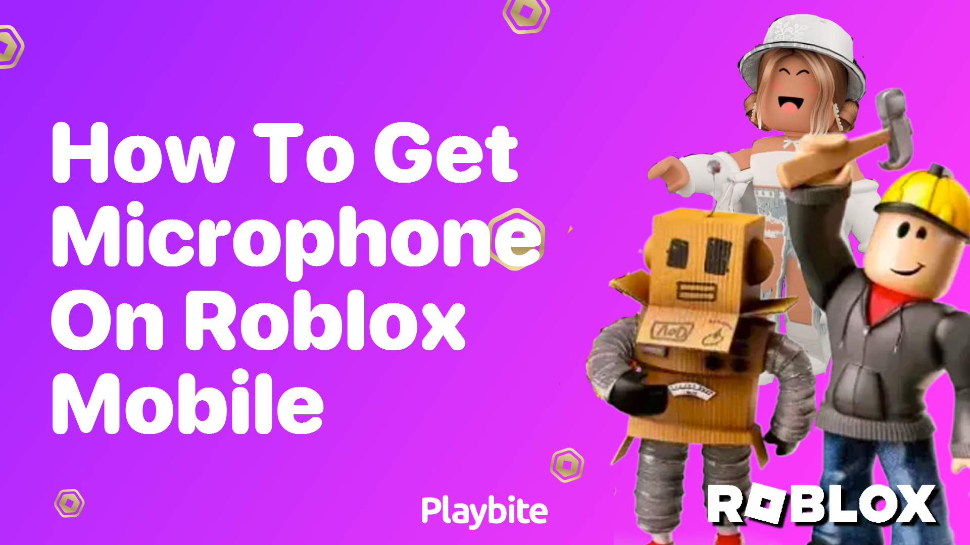 How to Get a Microphone on Roblox Mobile