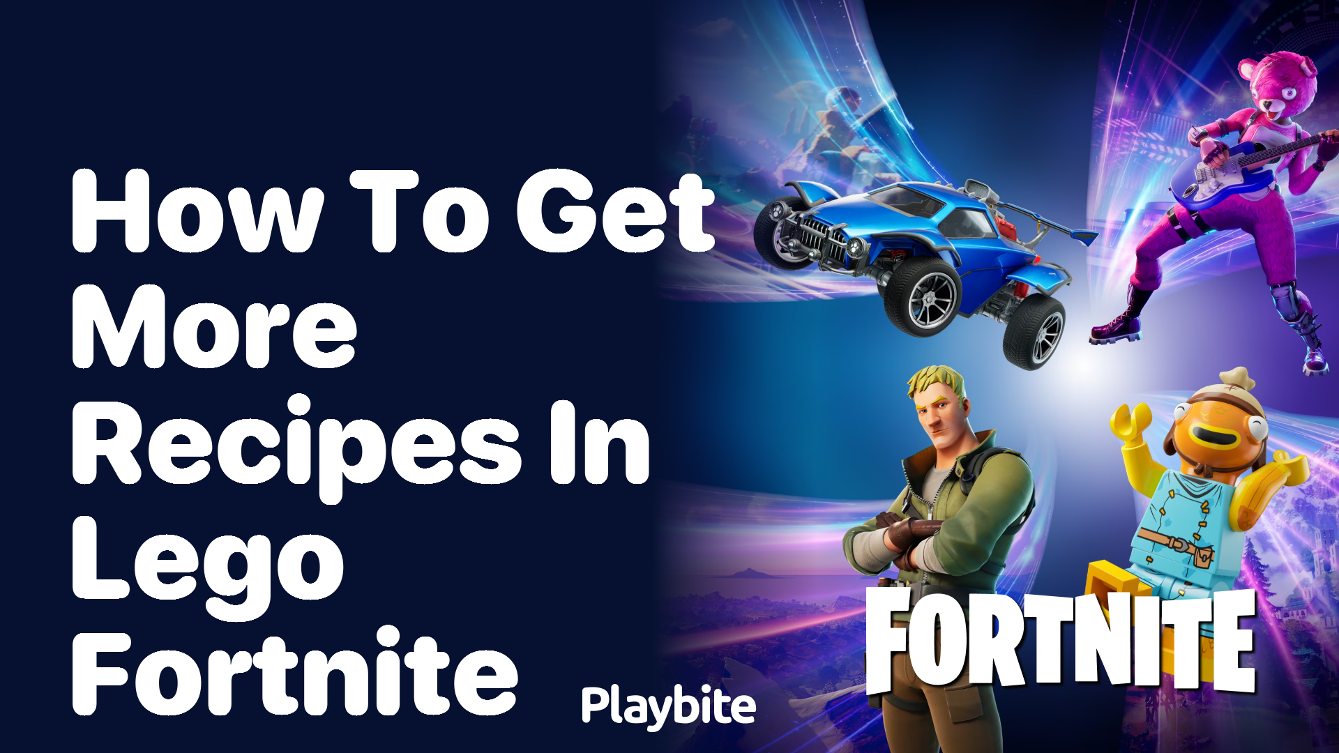 How to Get More Recipes in LEGO Fortnite