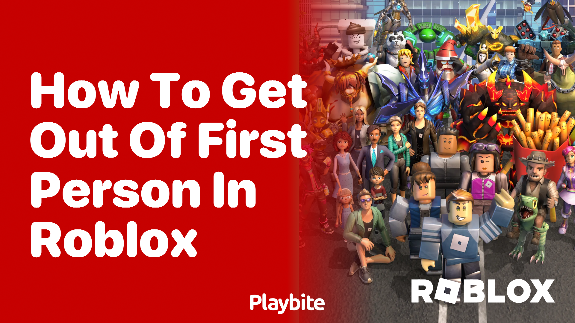 How to Get Out of First Person in Roblox