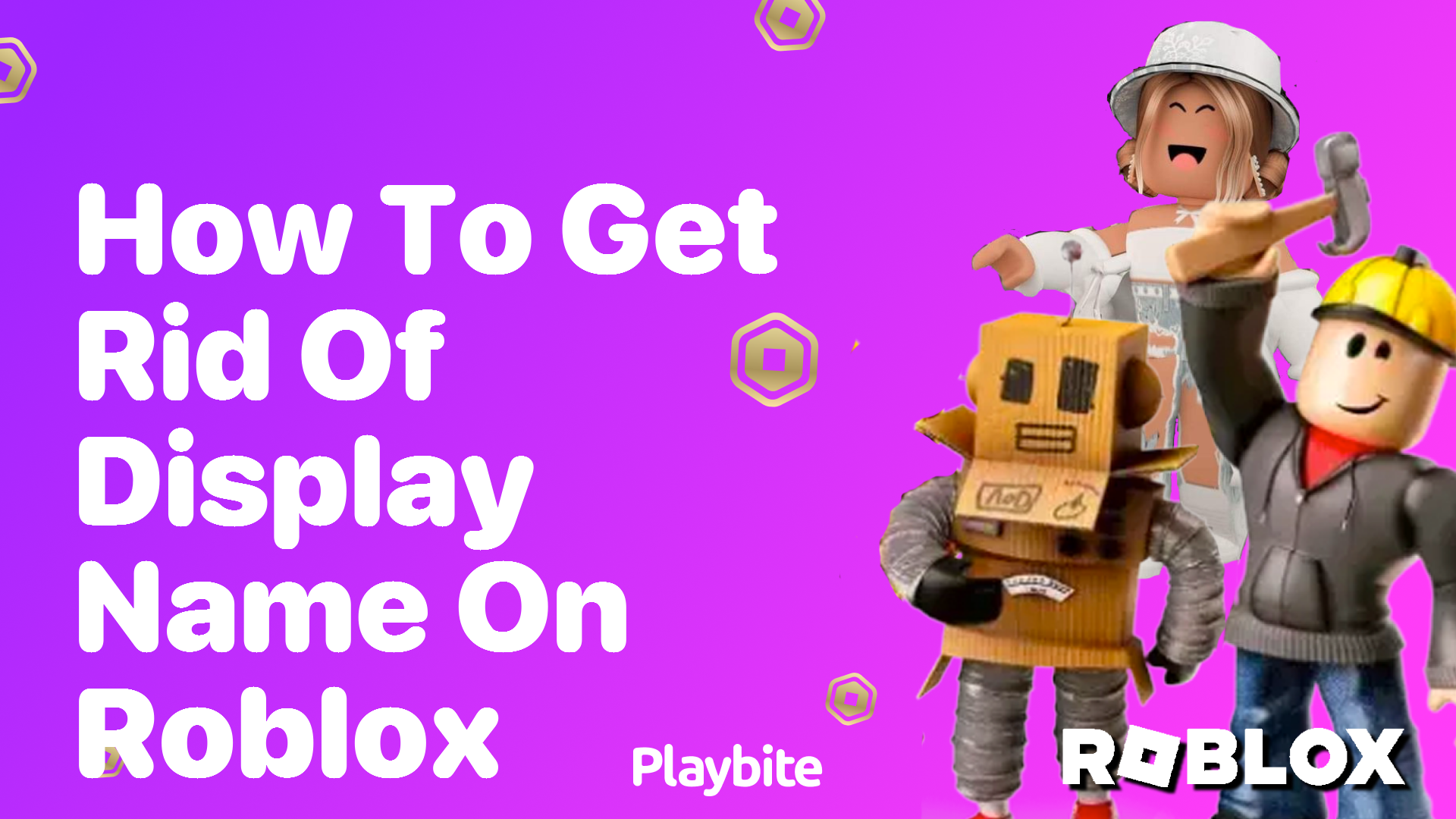 How to Get Rid of Display Name on Roblox