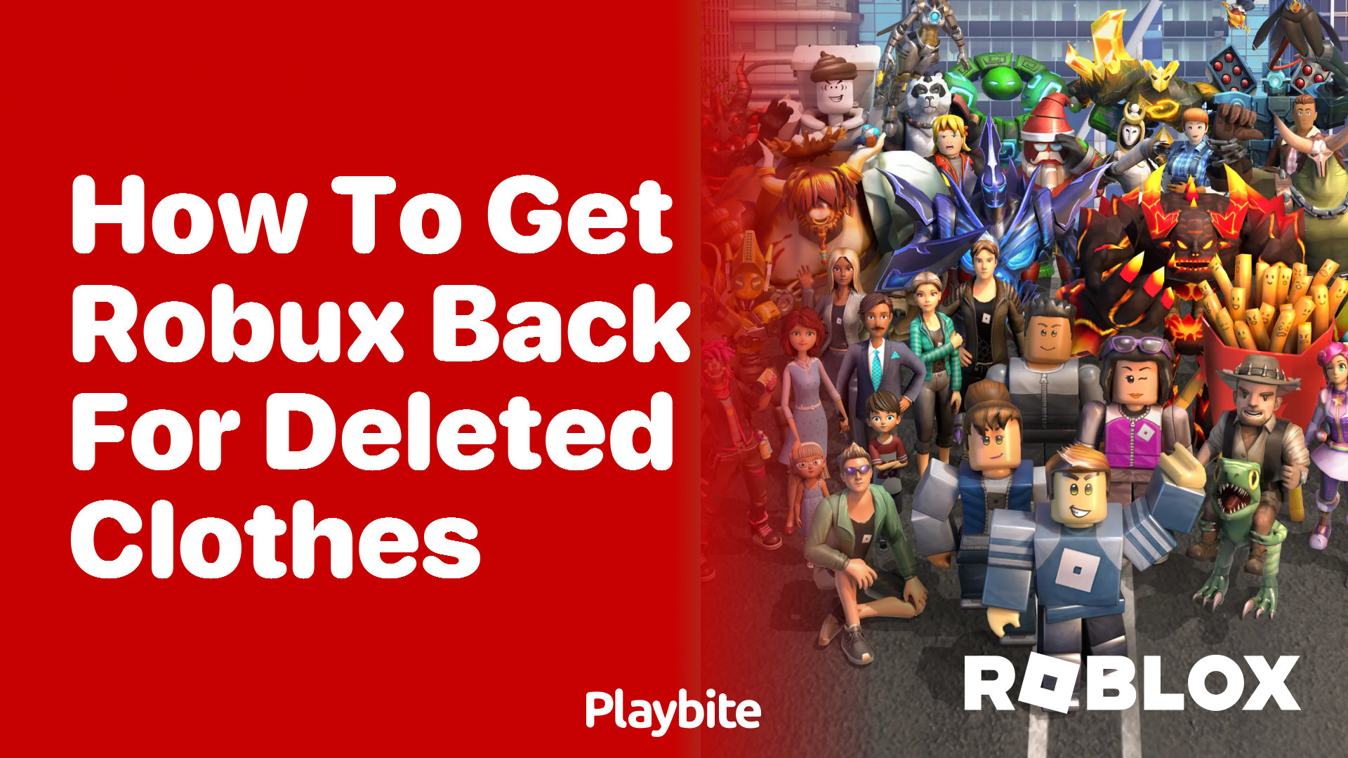 How to Get Robux Back for Deleted Clothes in Roblox