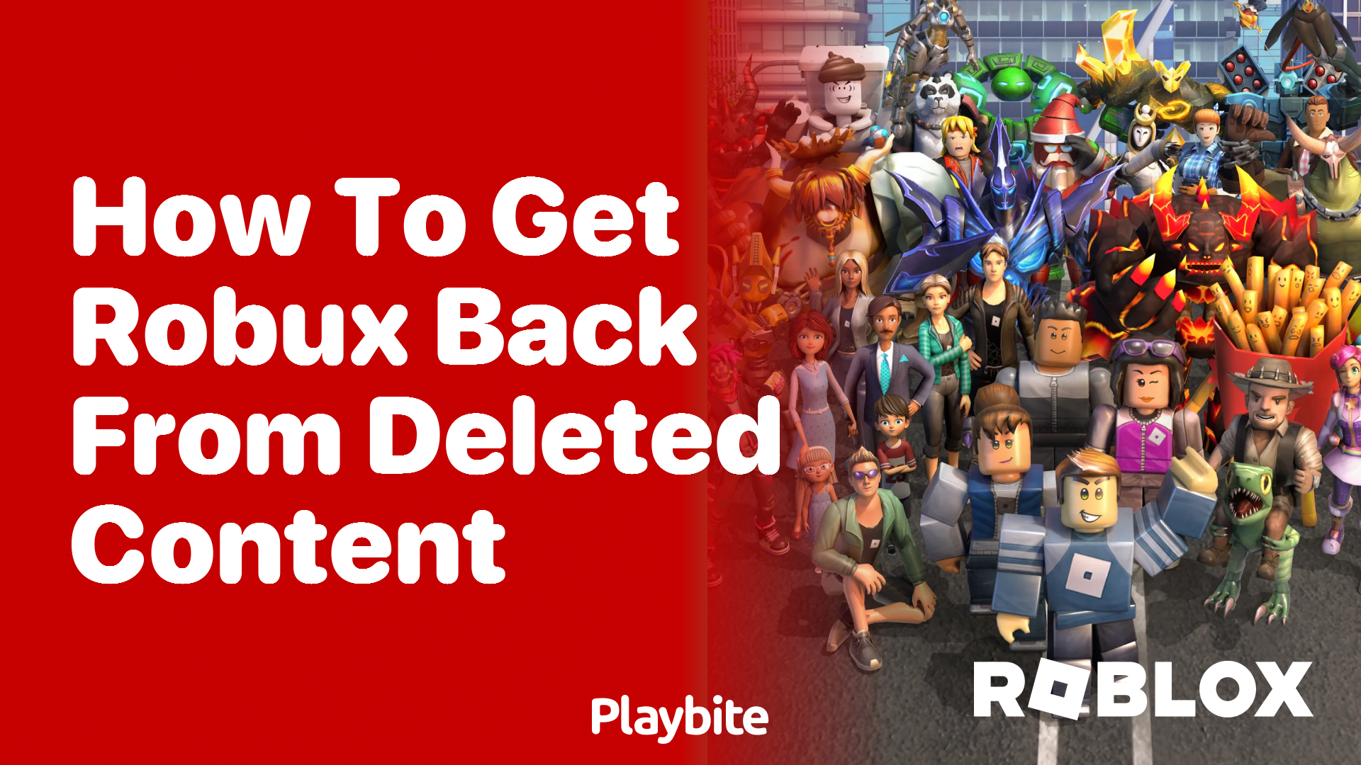 How to Get Robux Back From Deleted Content