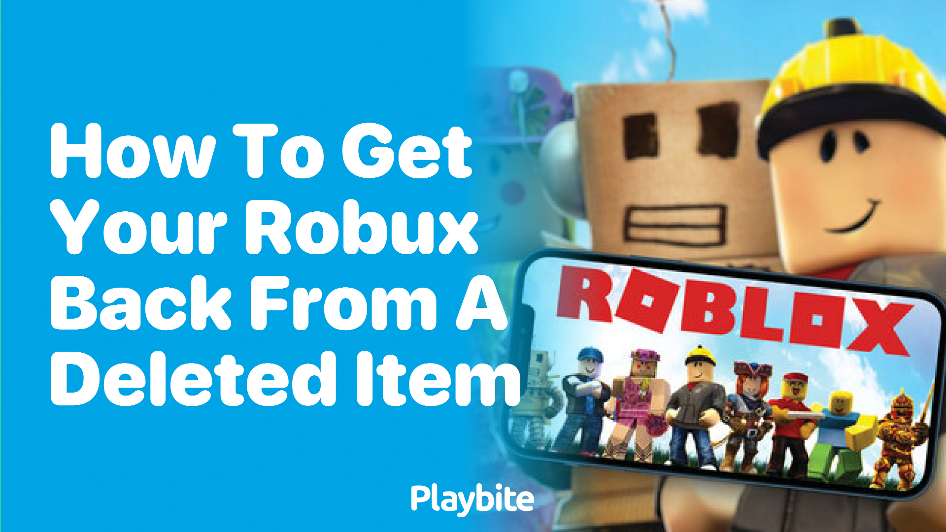 How to Get Your Robux Back from a Deleted Item