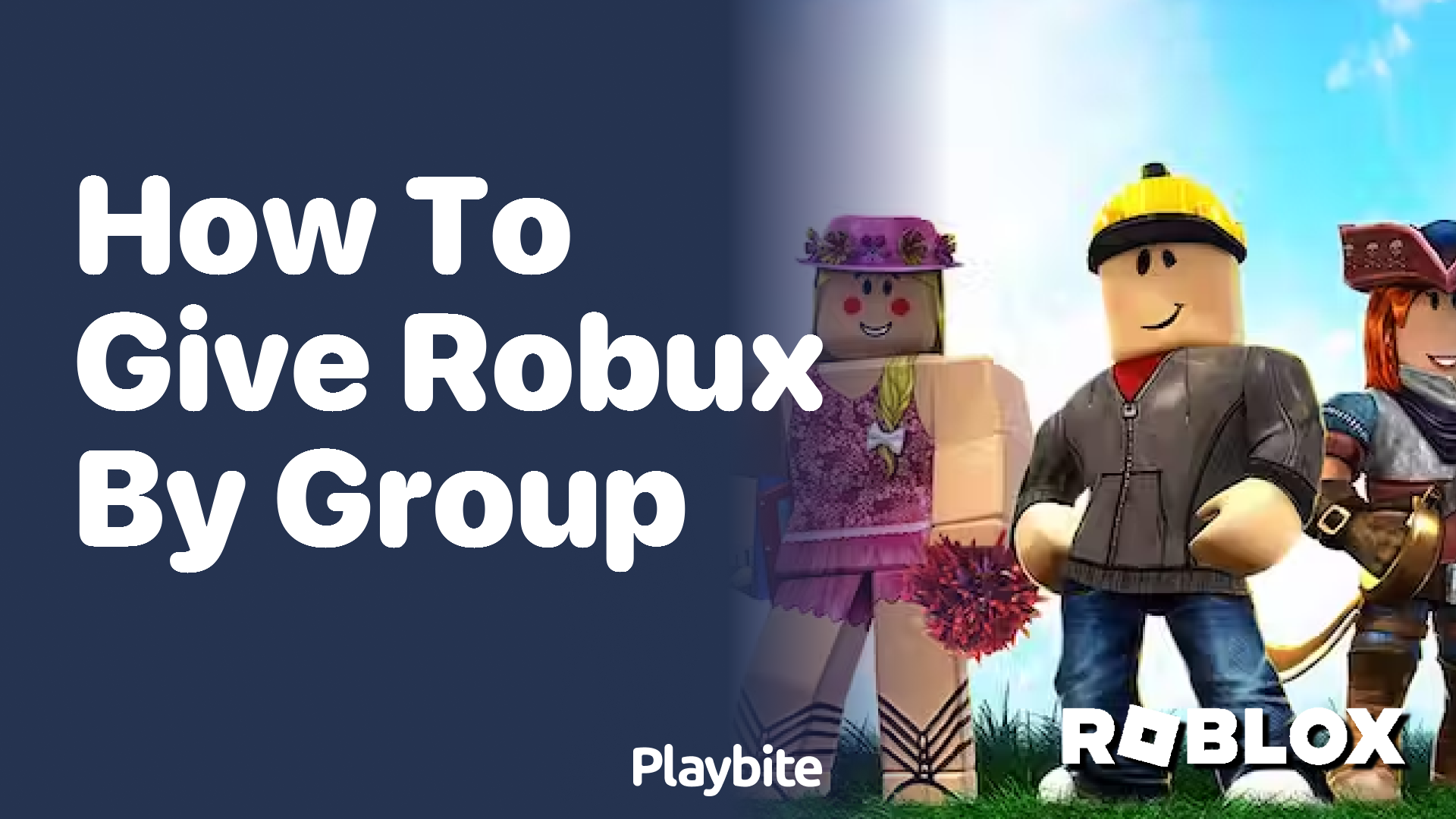 How to Give Robux by Group in Roblox
