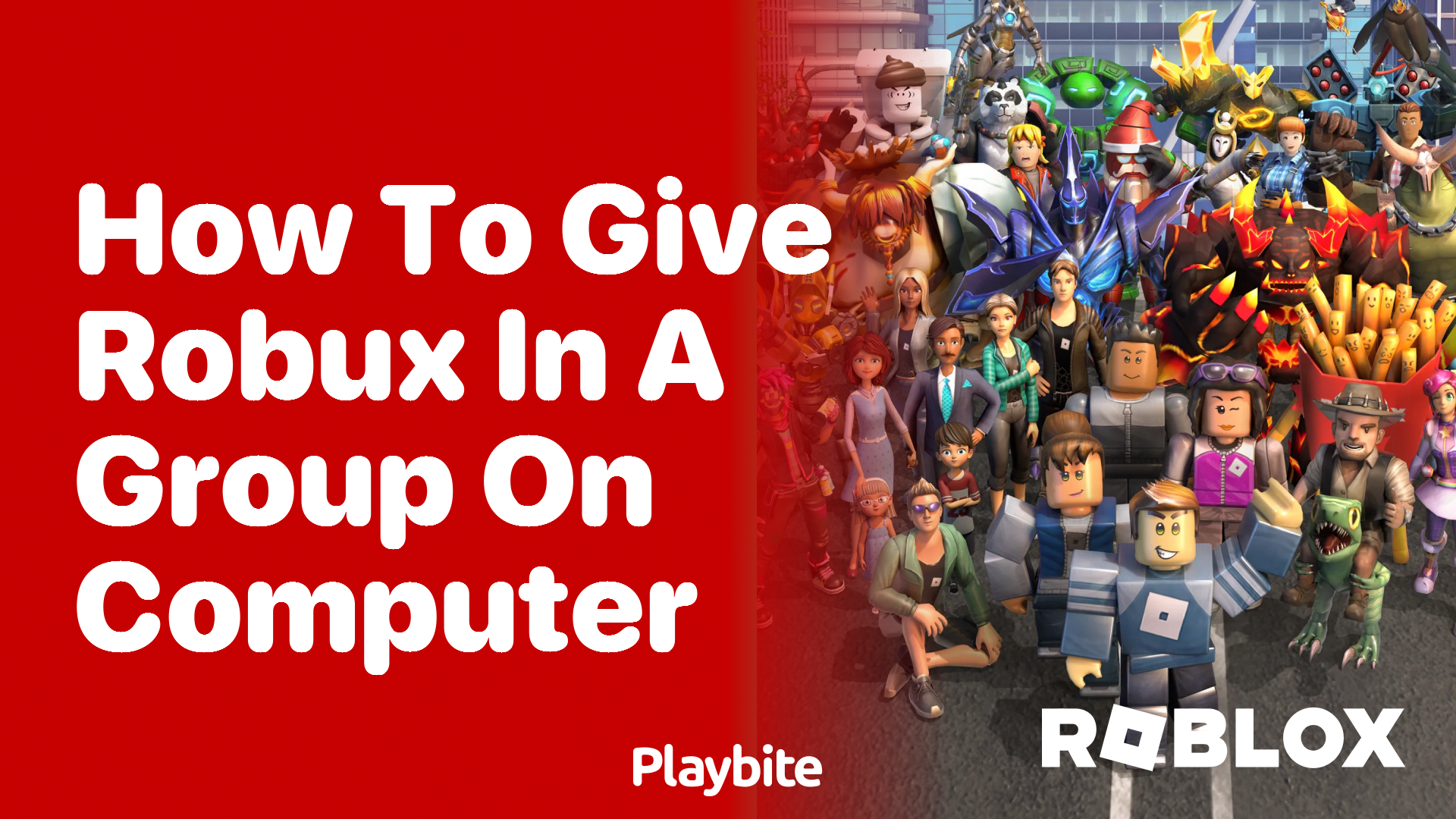 How to Give Robux in a Group on a Computer