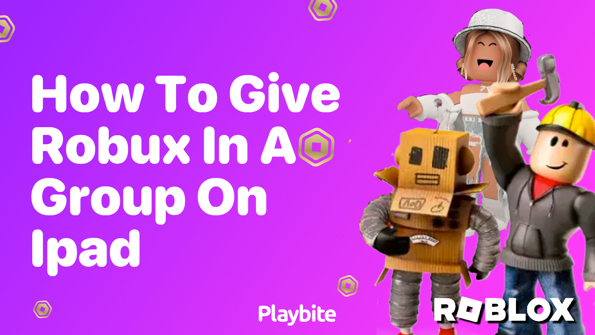 How to Give Robux in a Group on iPad