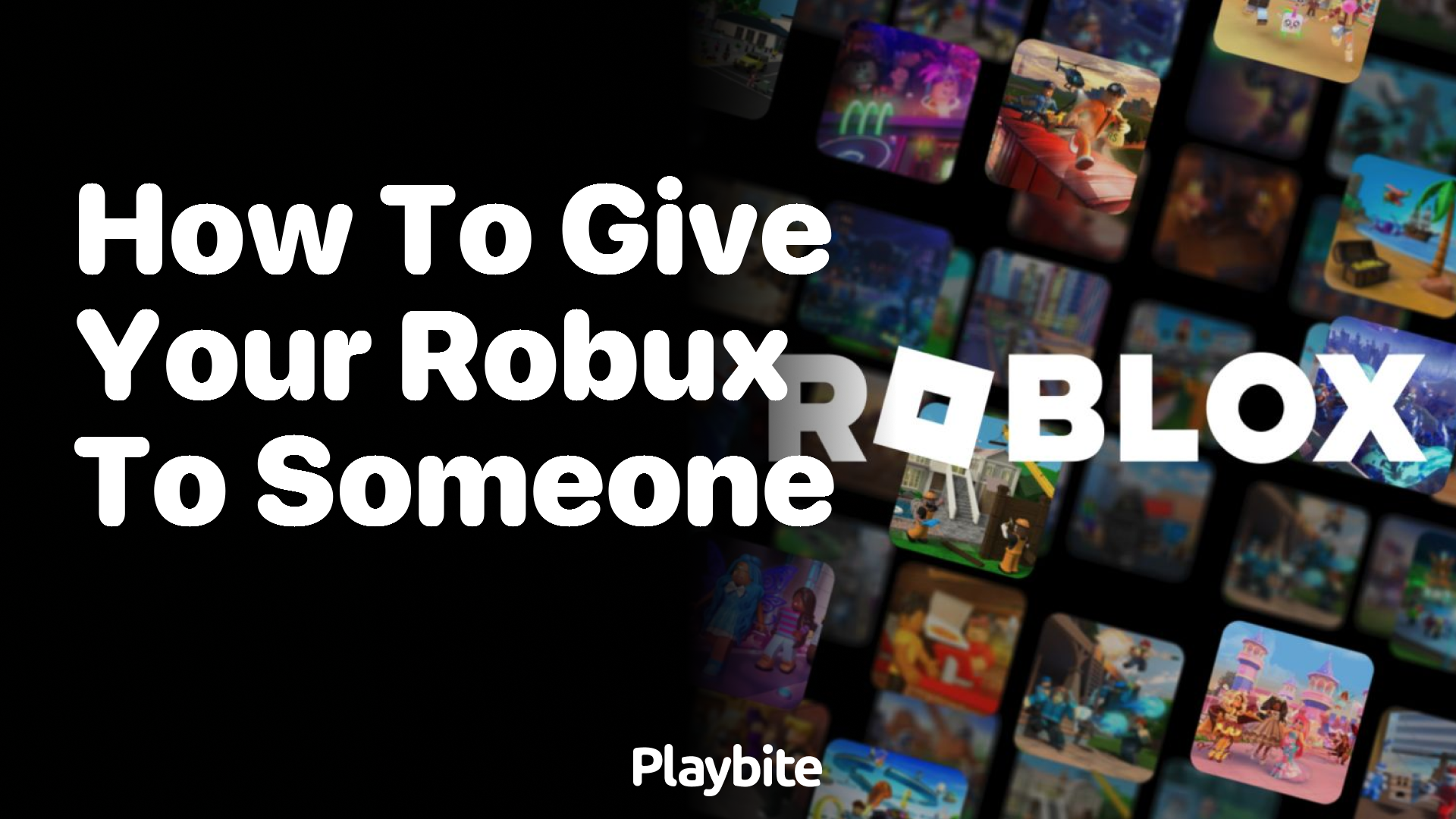 How to Give Your Robux to Someone