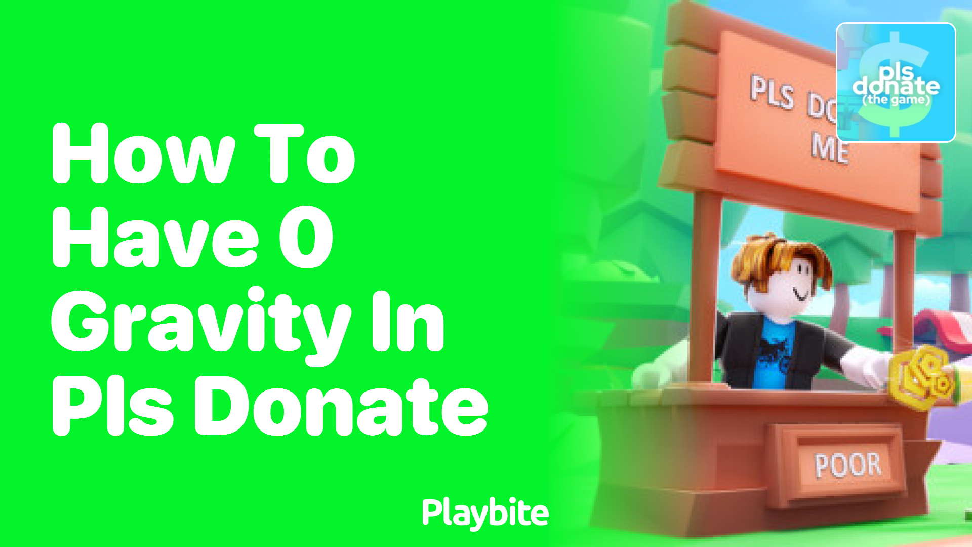 How to Have 0 Gravity in PLS DONATE on Roblox