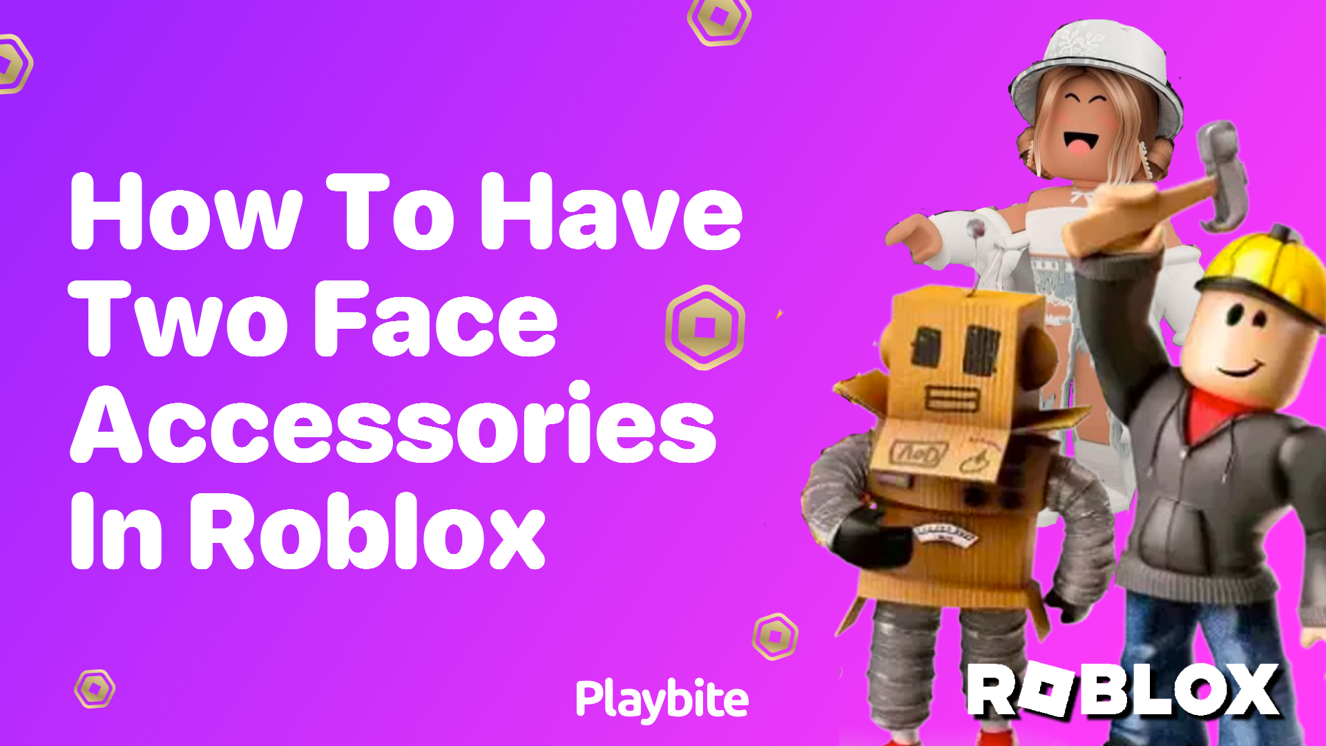 How to Have Two Face Accessories in Roblox