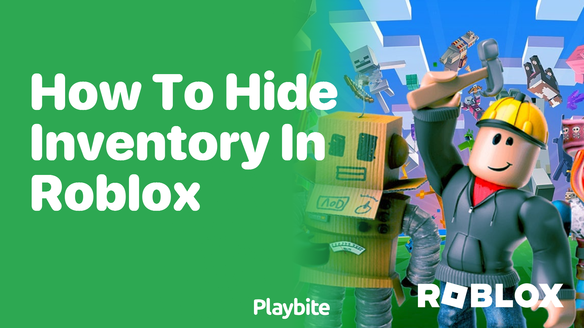 How to hide your inventory in Roblox