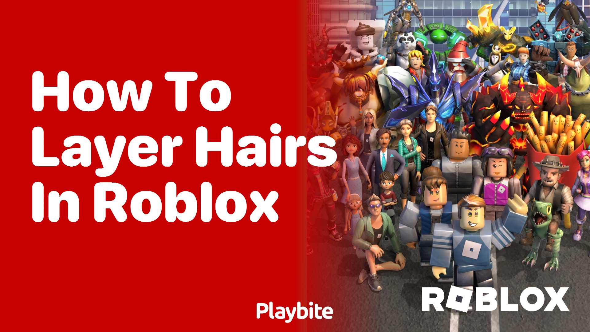 How to layer hairs in Roblox
