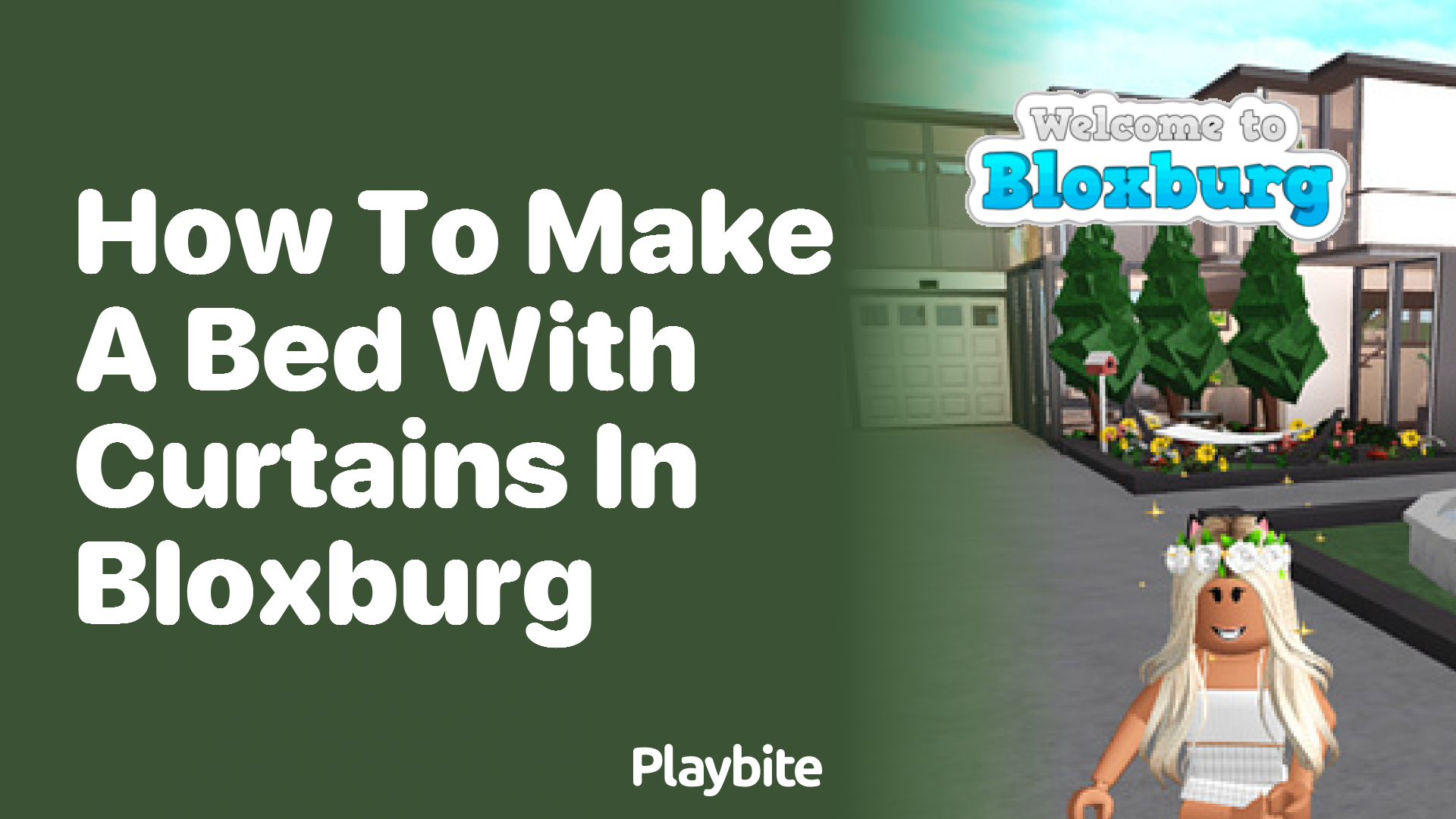 How to Make a Bed with Curtains in Bloxburg