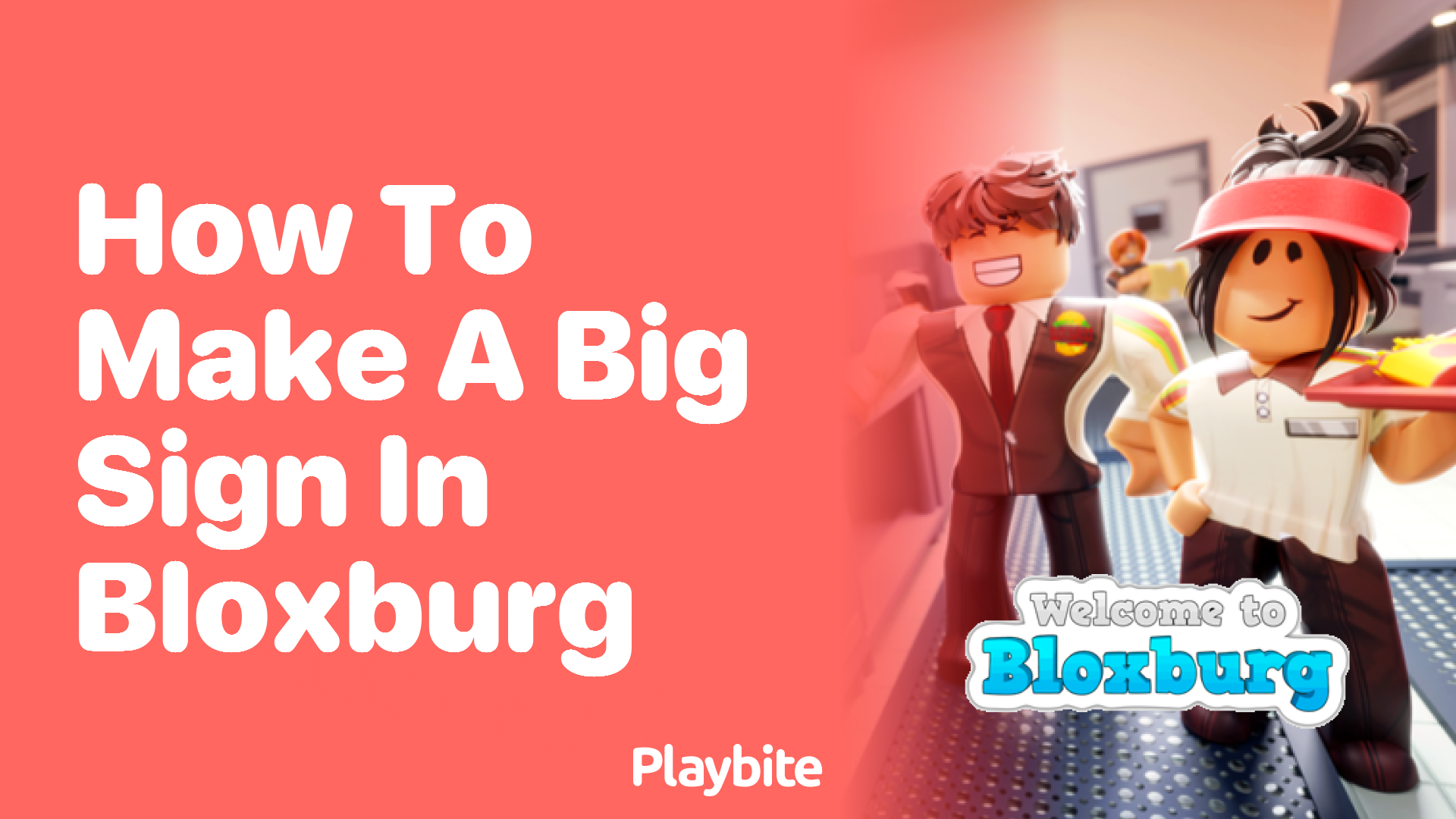 How to Make a Big Sign in Bloxburg