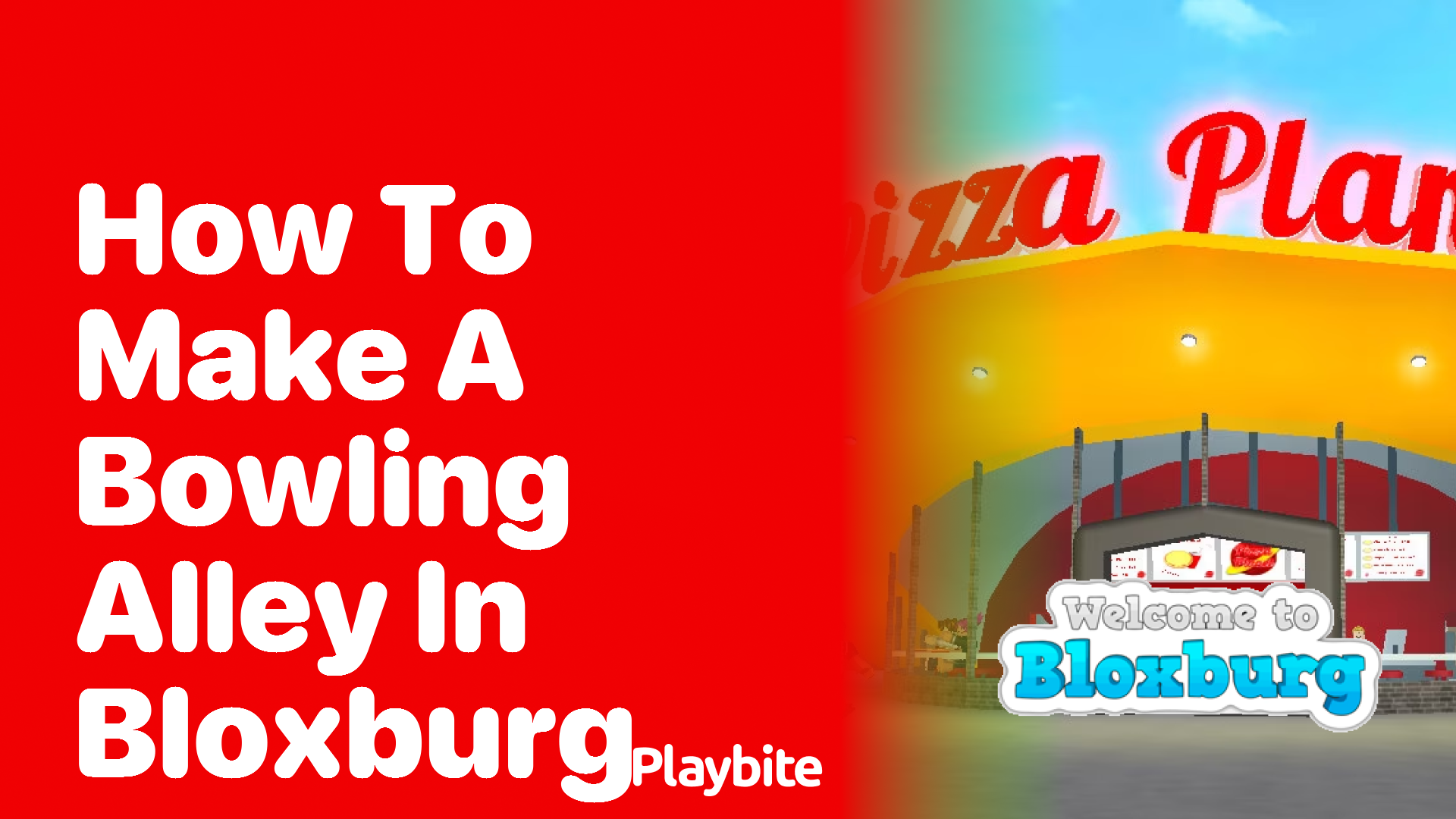 How to Make a Bowling Alley in Bloxburg