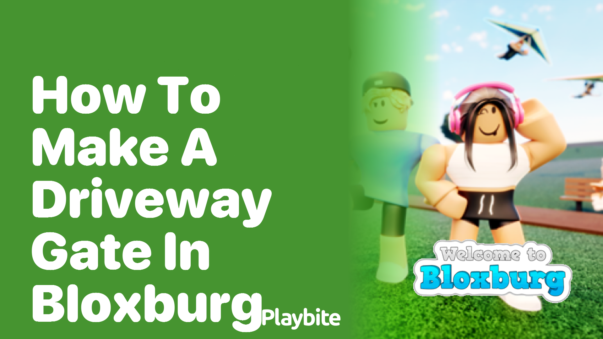 How to Make a Driveway Gate in Bloxburg