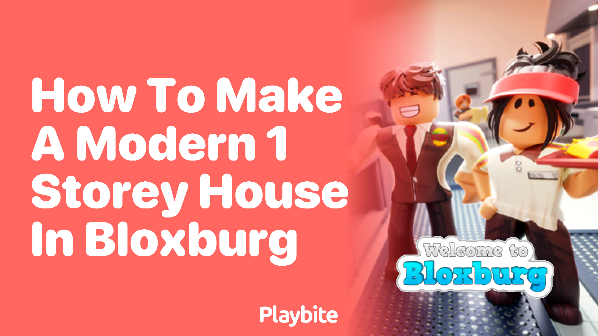 How to Make a Modern 1 Storey House in Bloxburg