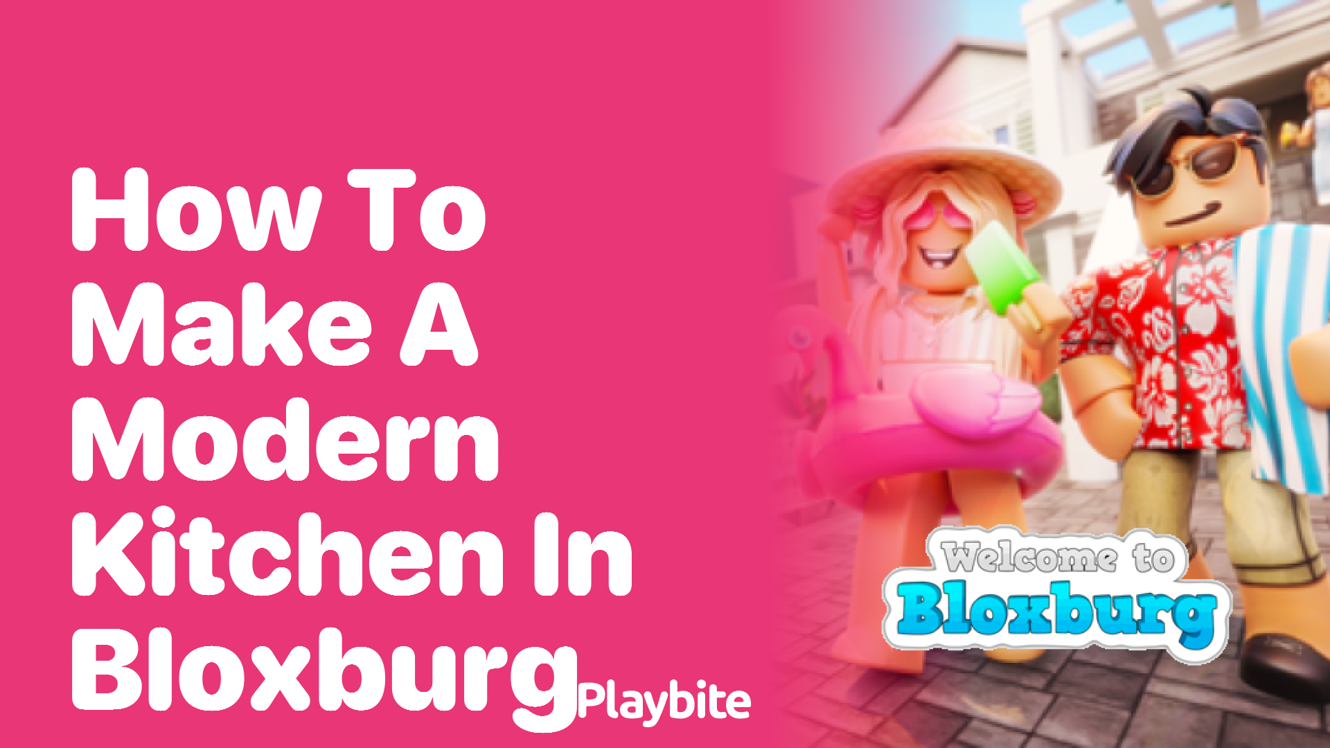 How to Make a Modern Kitchen in Bloxburg