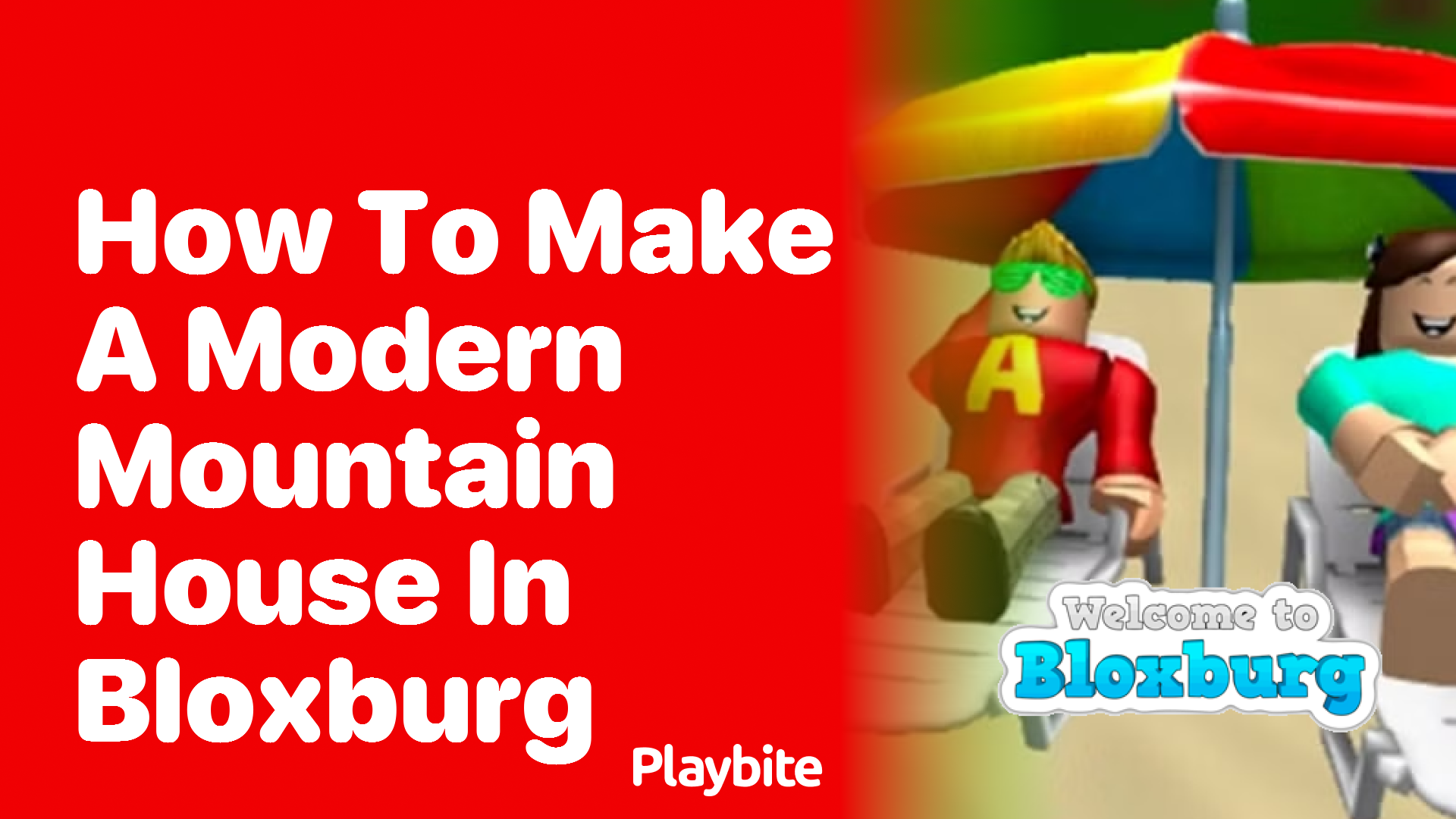 How to Make a Modern Mountain House in Bloxburg
