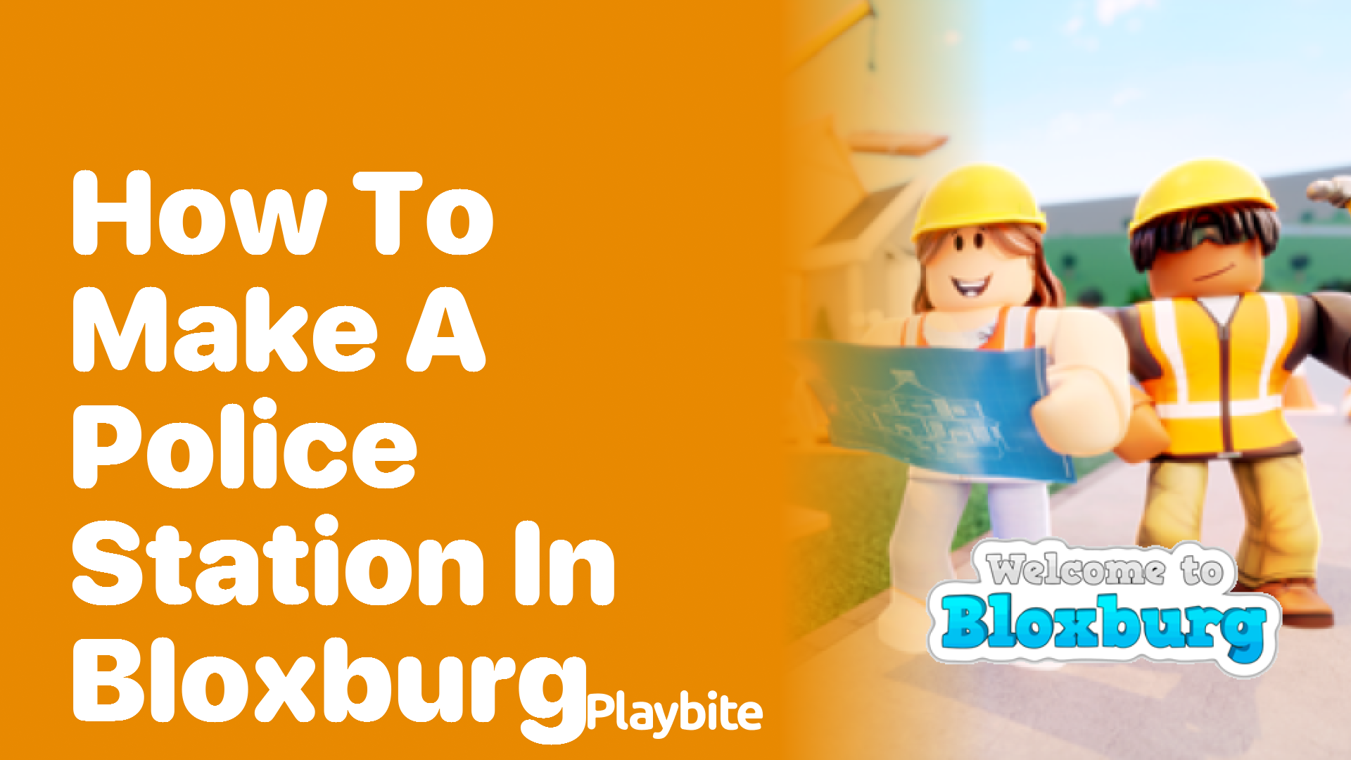 How to Make a Police Station in Bloxburg