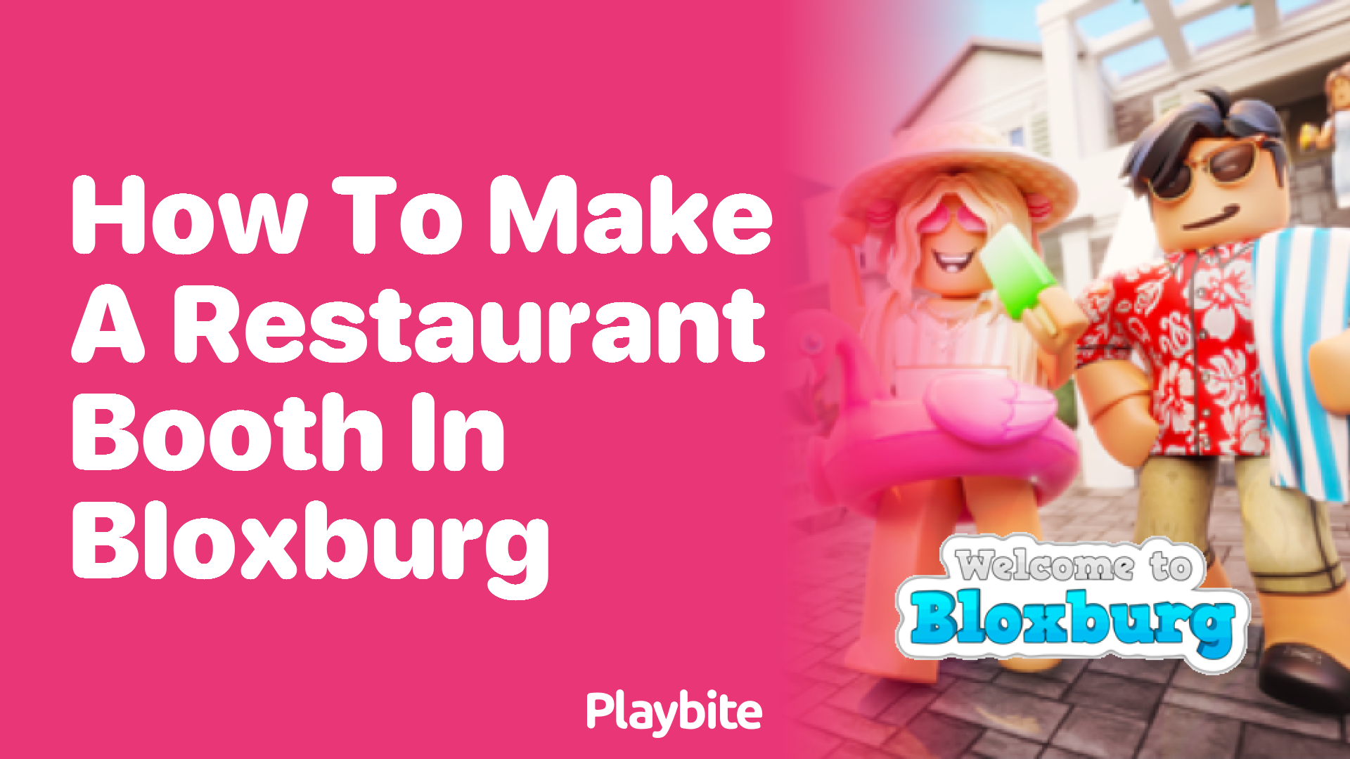 How to Make a Restaurant Booth in Bloxburg